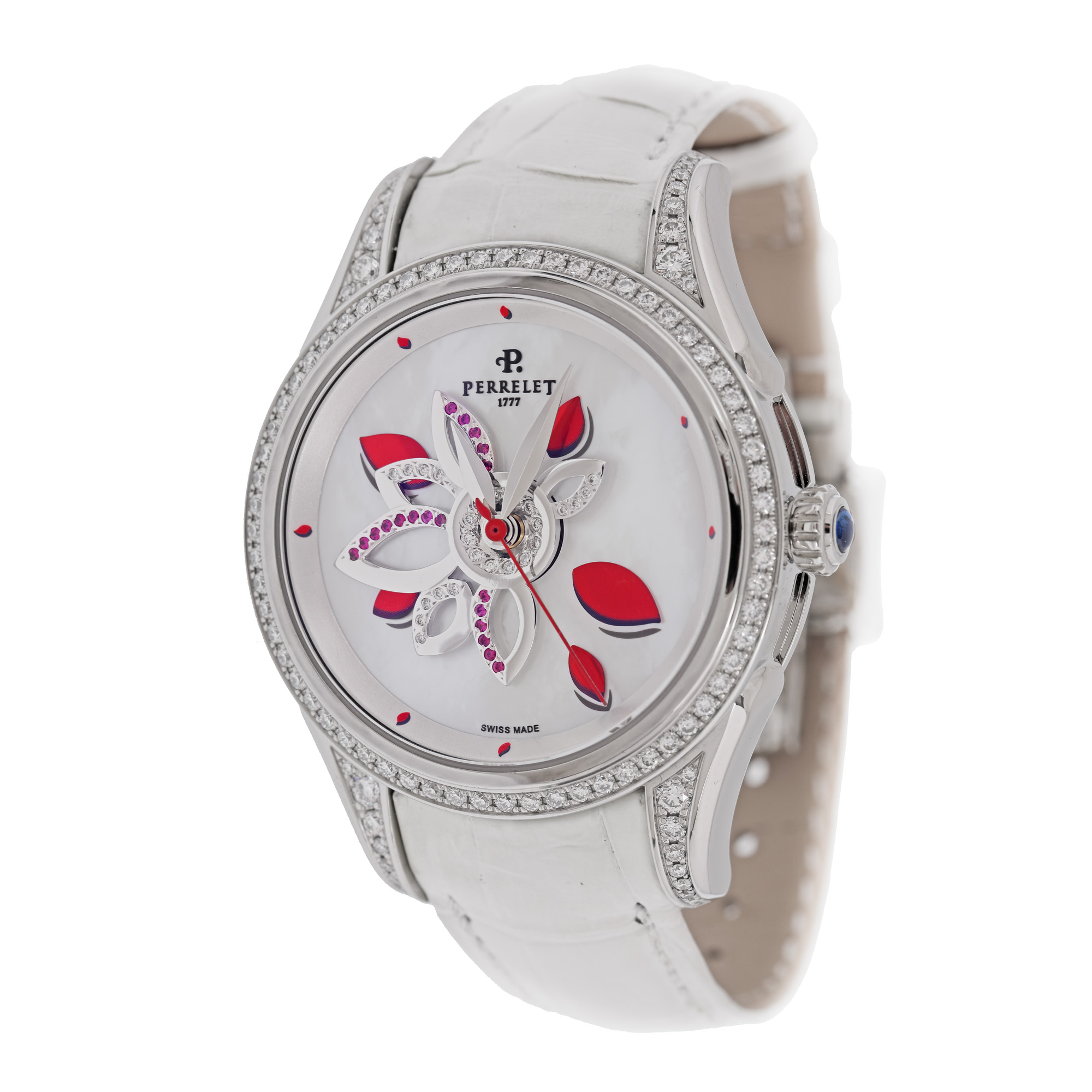 Perrelet wristwatch, adorned with diamonds, women's