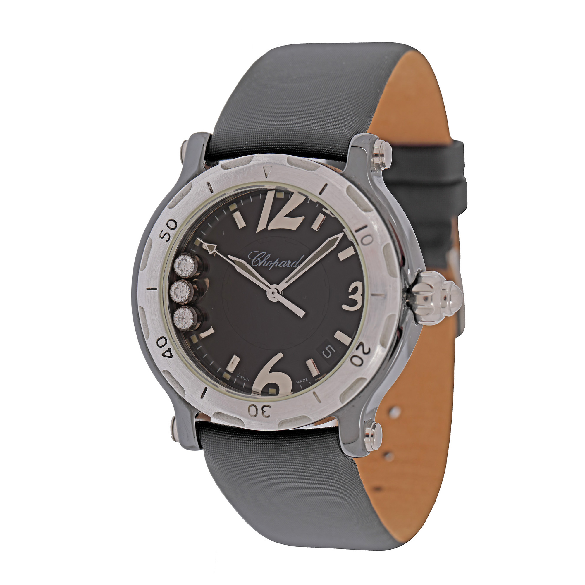 Ceas Chopard Happy Sport, cu diamante, de mână, de damă