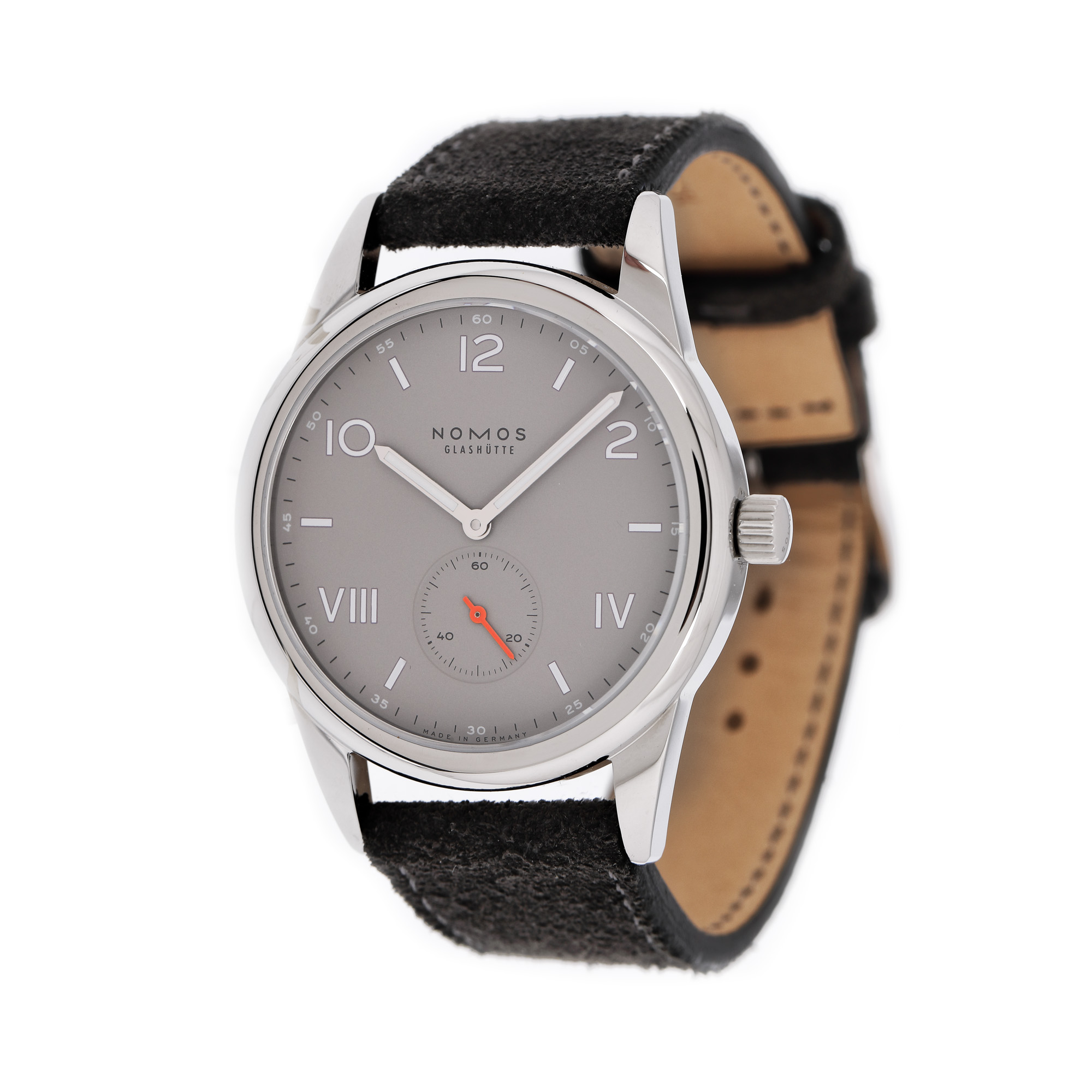 Ceas Nomos Glashutte Club, de mână, bărbătesc, nou, în cutia originală, cu card de garanție