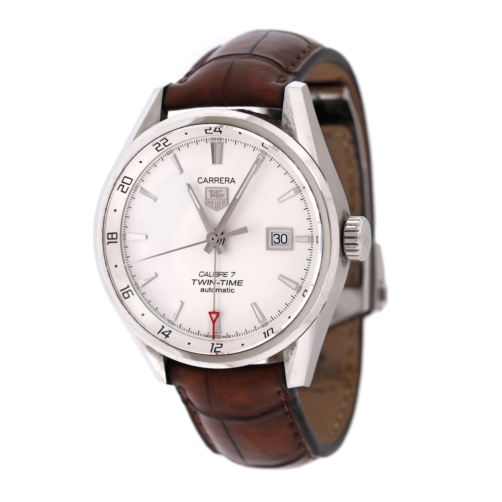 Tag Heuer Carrera Twin Time wristwatch, men's