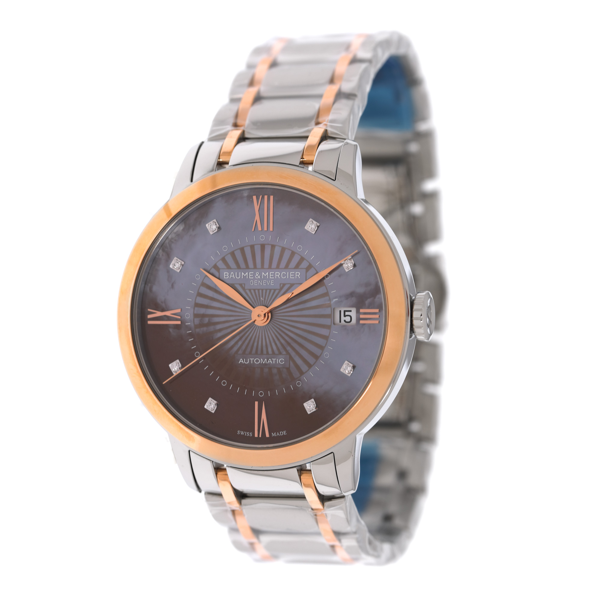 Baume&Mercier Classima wristwatch, gilded steel, women's, new, original box, guarantee card