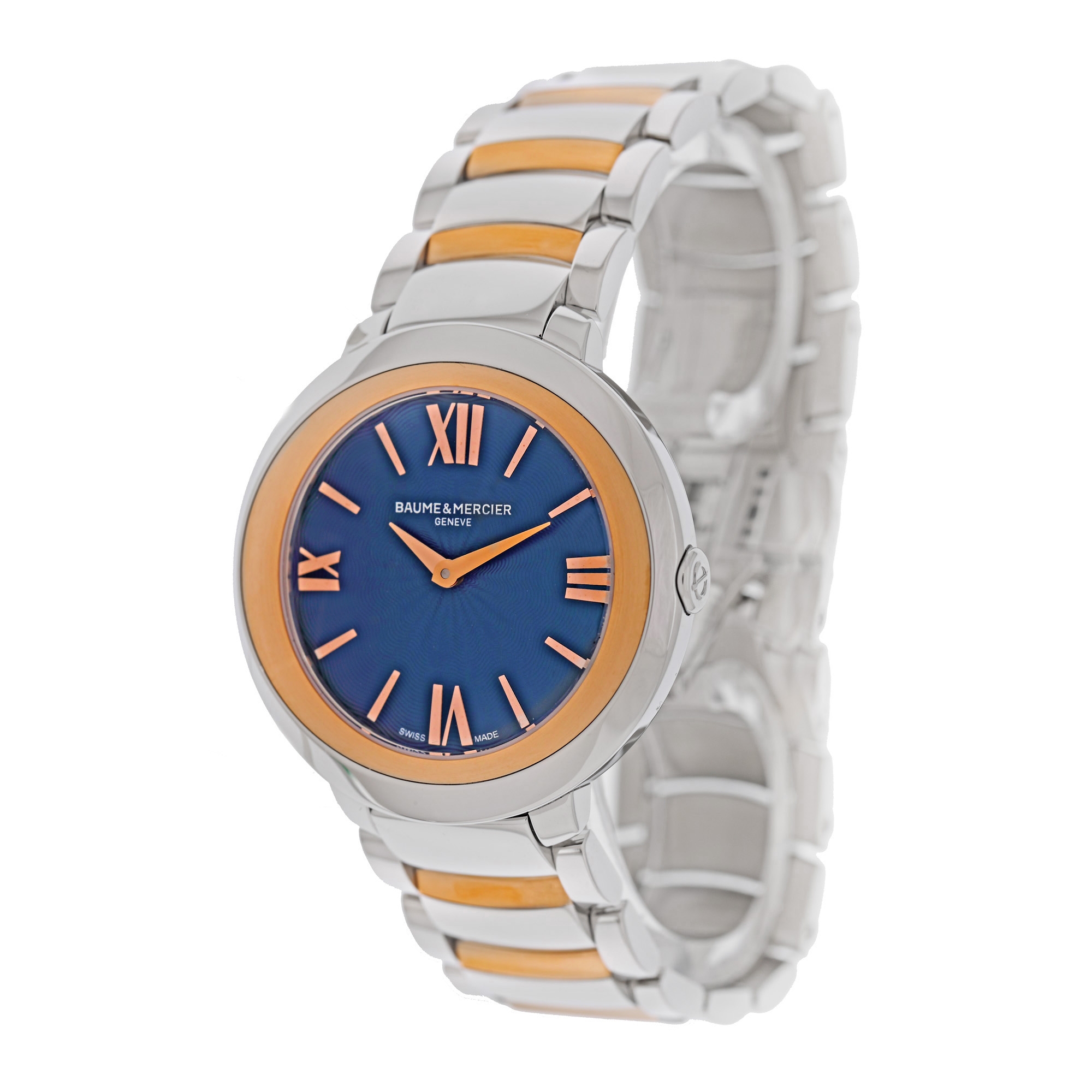 Ceas Baume & Mercier Promesse, din aur și oțel, de mână, de damă, nou, în cutia originală, cu card de  garanție