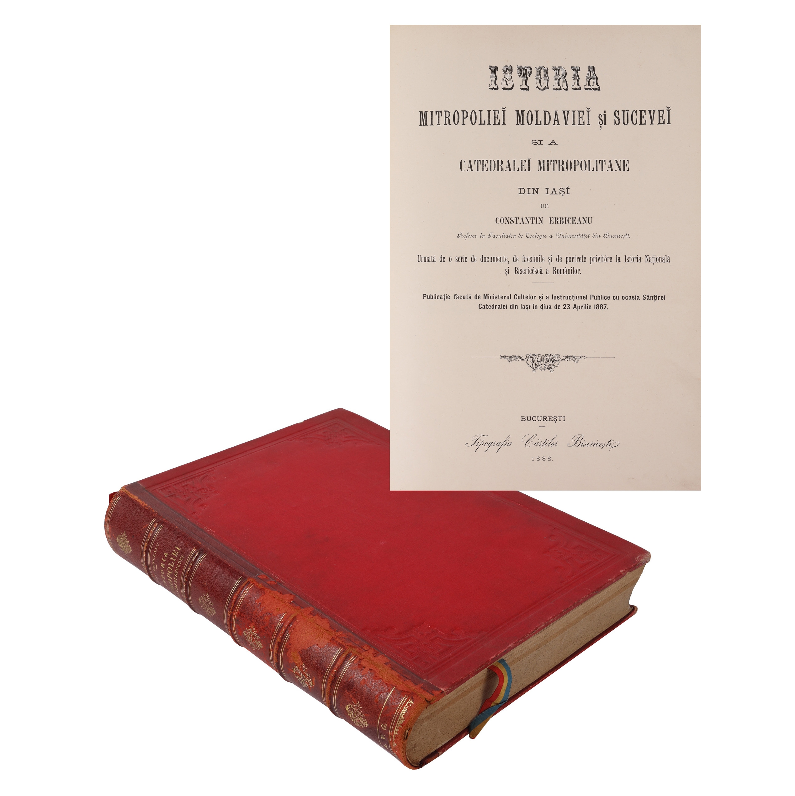 ”Istoria Mitropoliei Moldovei și Sucevei și a Catedralei Mitropolitane din Iași”, de Constantin Erbiceanu, București, 1888