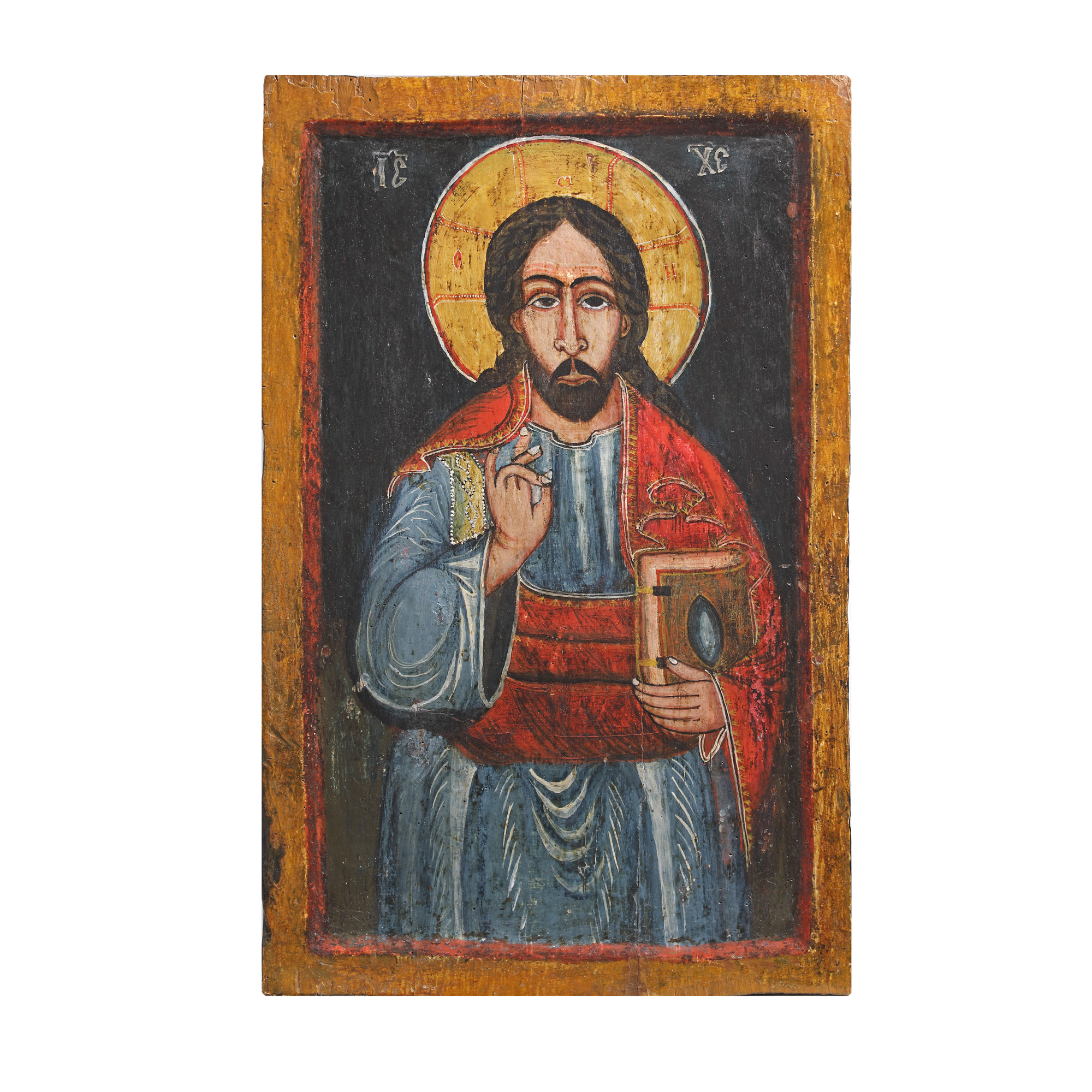 Imperial icon on wood, "Christ Partocratic", Transylvanian school, the end of the 18th century