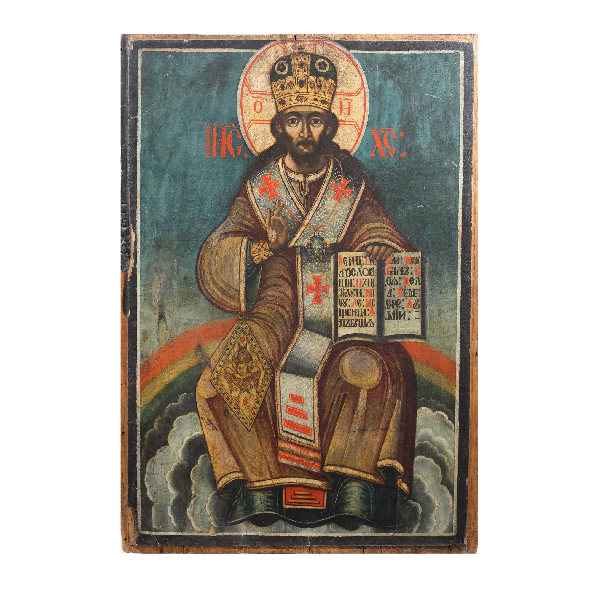 Imperial icon on wood, "Jesus Christ Emperor and Great Hierarch", Moldavian school, the end of the 18th century, collector’s item