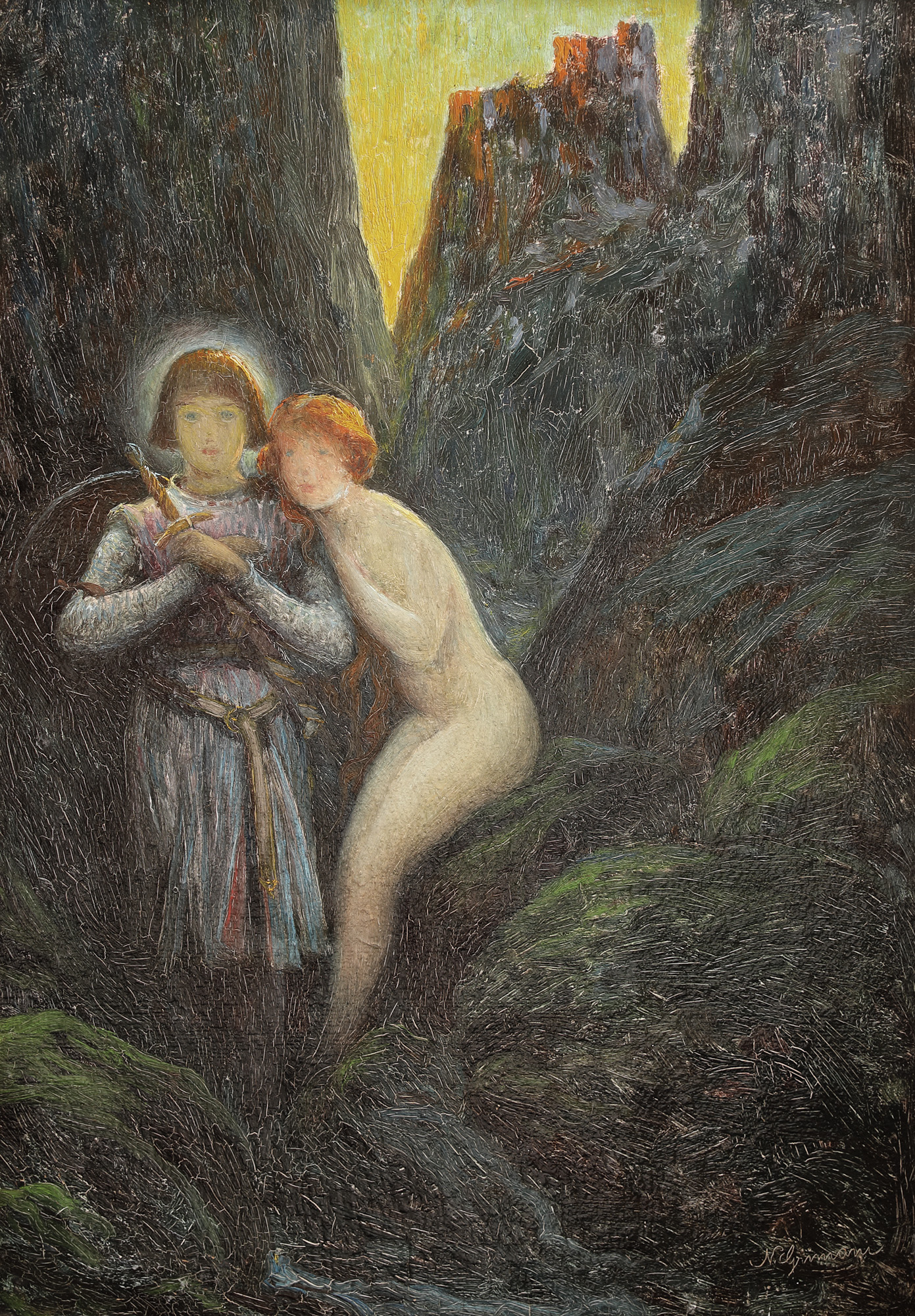 Knight and Nymph