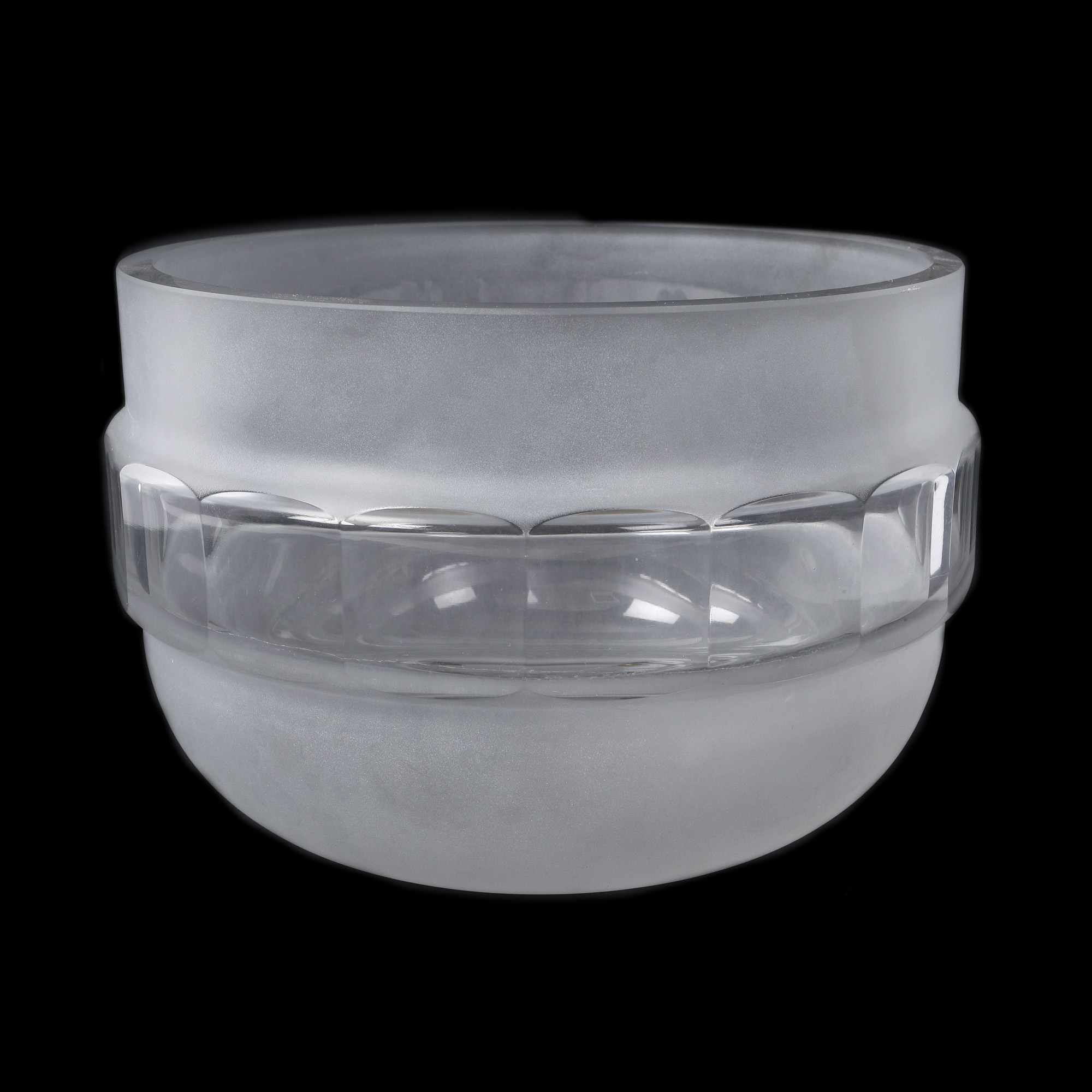 Bol din cristal Rosenthal Studio Linie, de inspirație Art Deco, design Michael Boehm 
