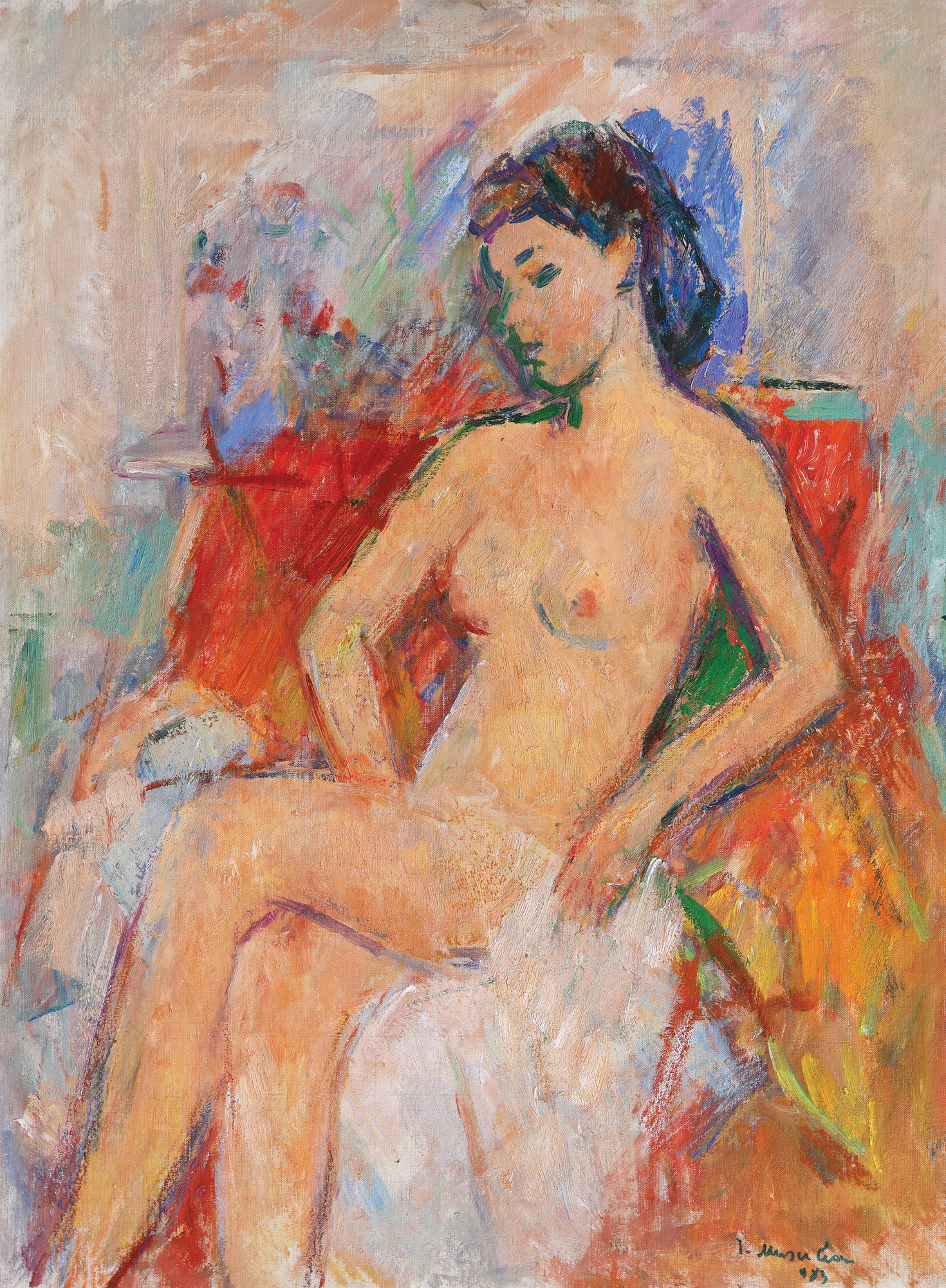 Nude in an Interior Environment