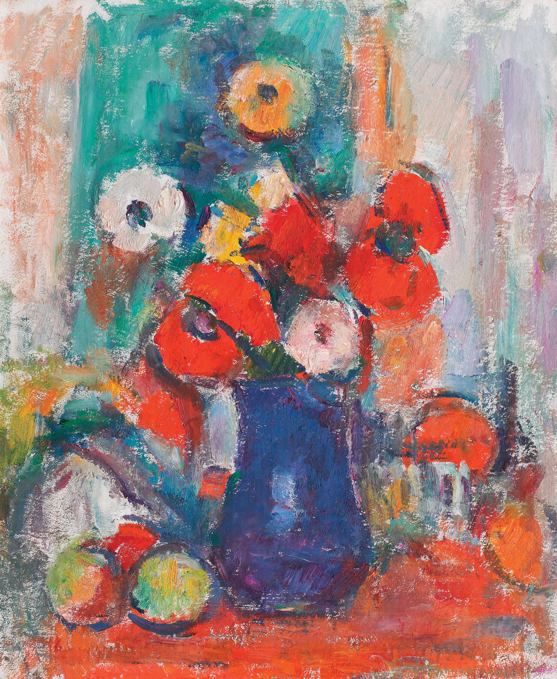 Poppies and Anemones