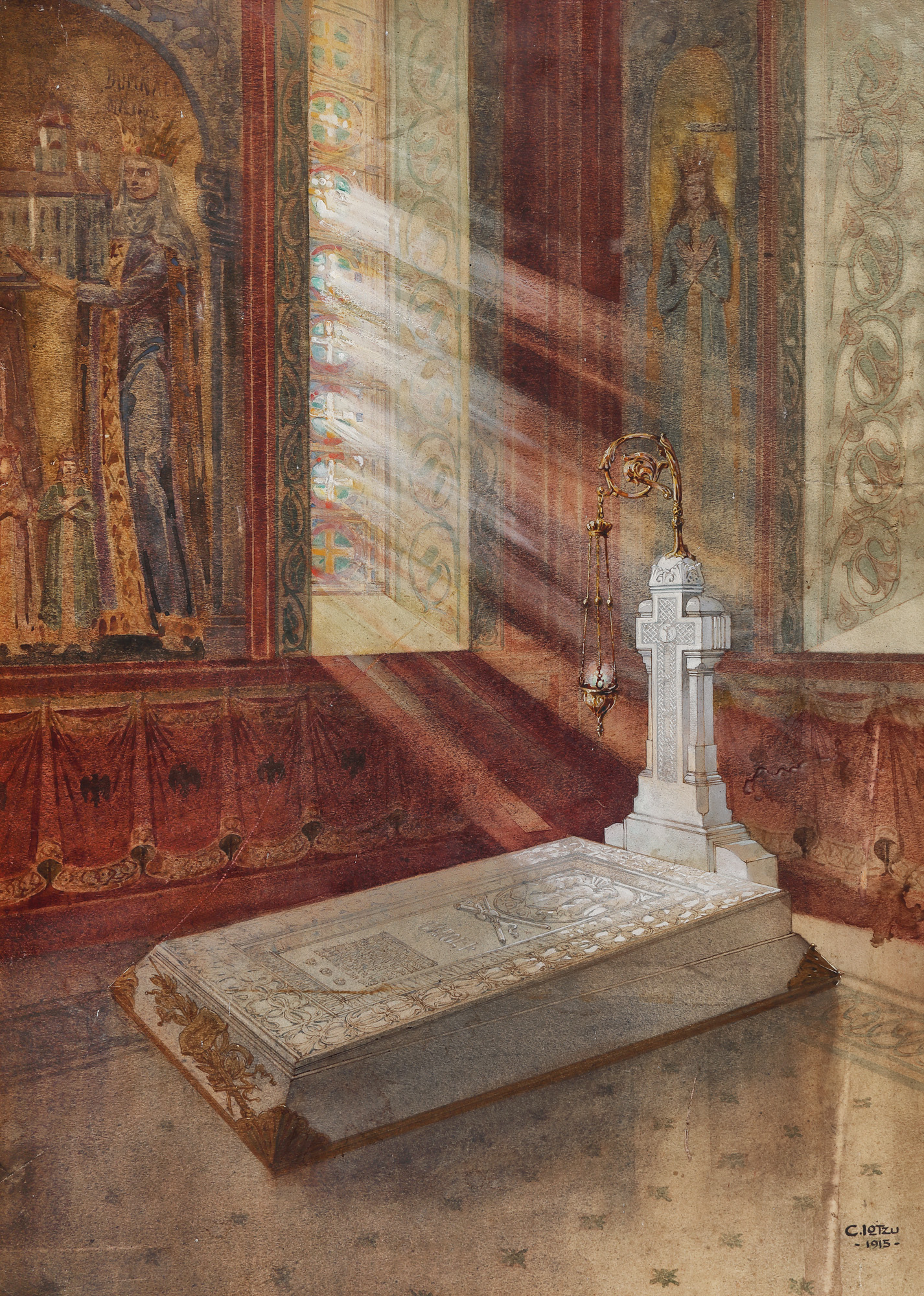 Project for the construction of the funerary monument of King Charles I