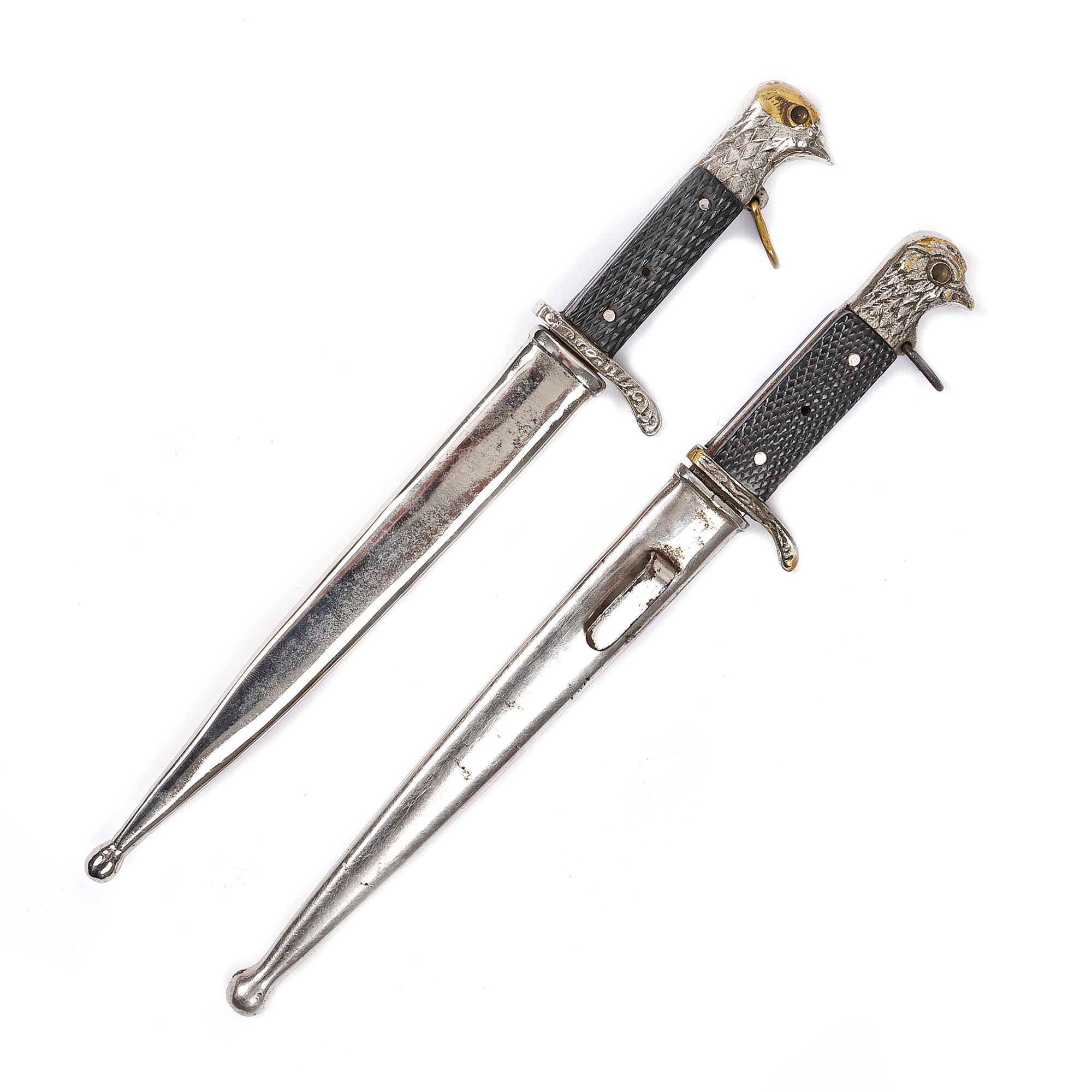 Two stiletto swords, with sheath, from the period of King Charles II.
