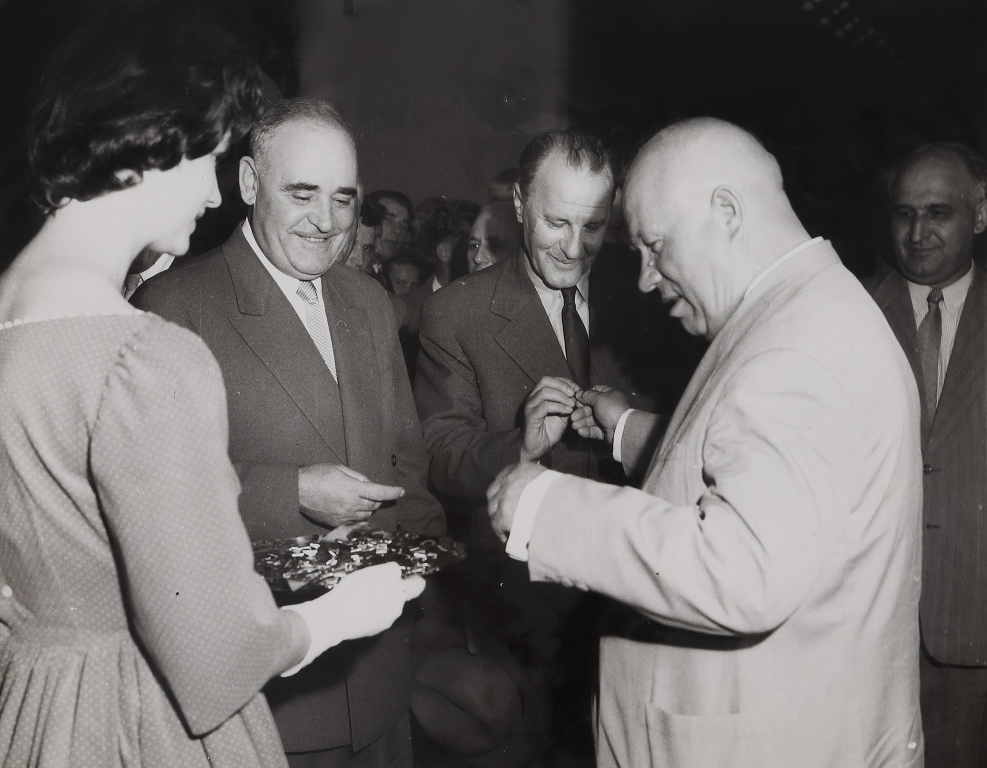 Meeting between Gheorghe Gheorghiu-Dej and Nikita Khrushchev, photograph, Bucharest, 19 June 1962