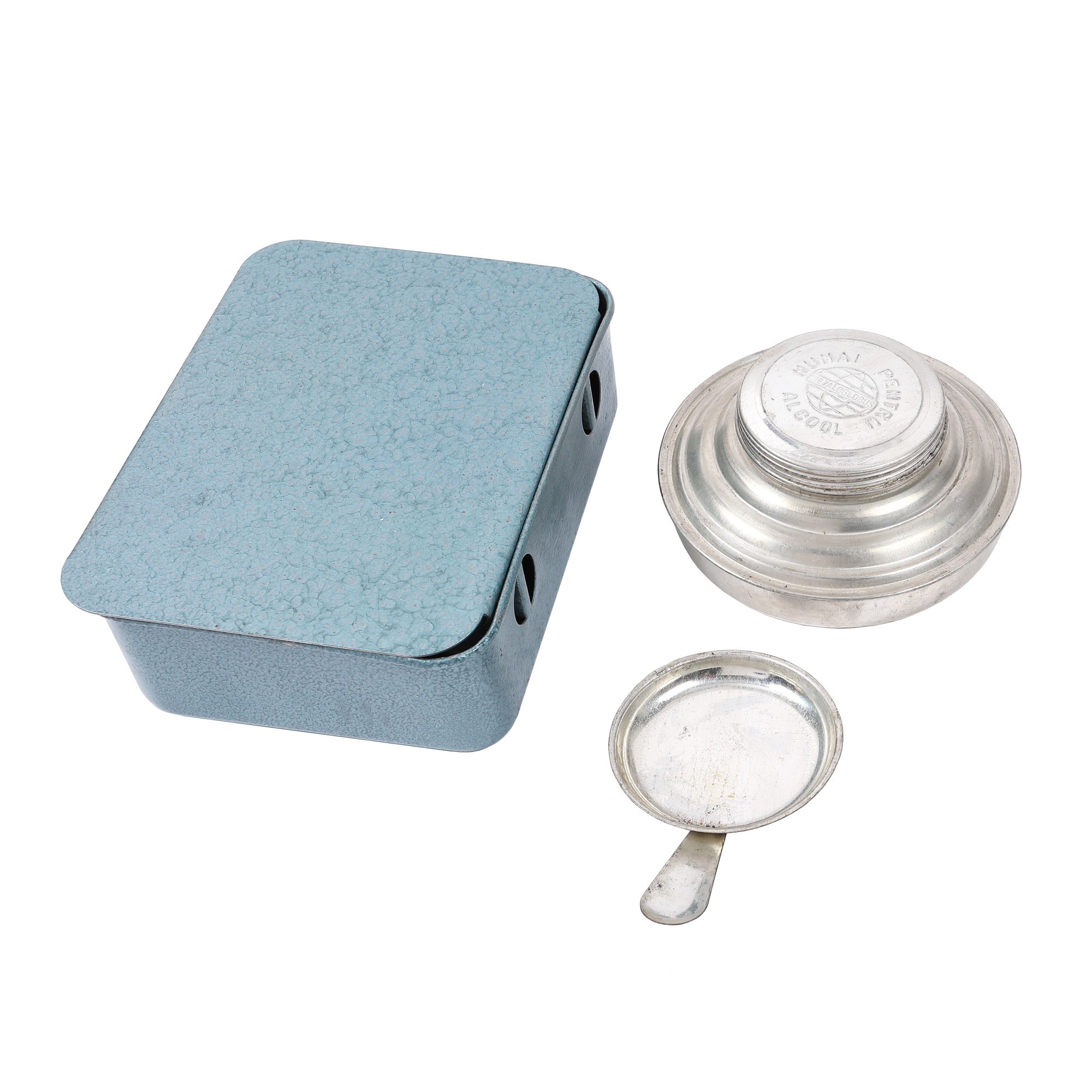 Express sanitary alcohol recipient, in the original box, 1975