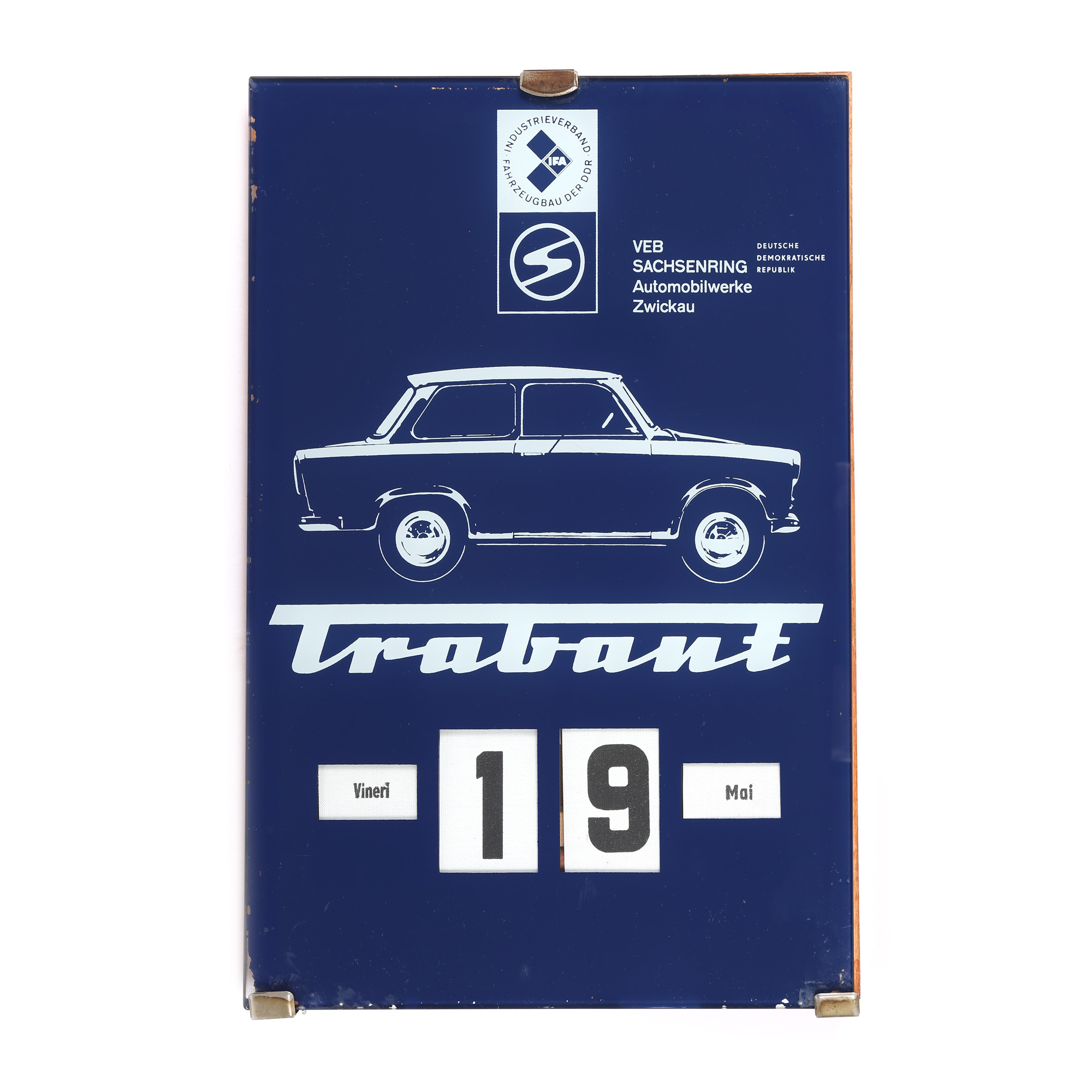 Calendar universal ”Trabant”, anii 1960