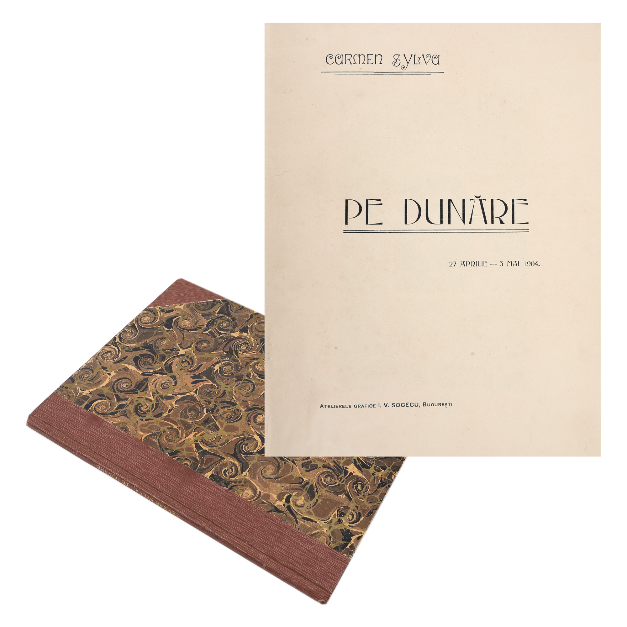 „Pe Dunăre", de Carmen Sylva, București, editura Socec, 1904, ediție princeps