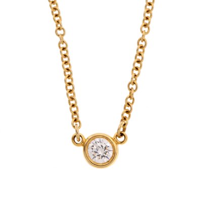 Colier Tiffany & Co. din aur, design Elsa Peretti