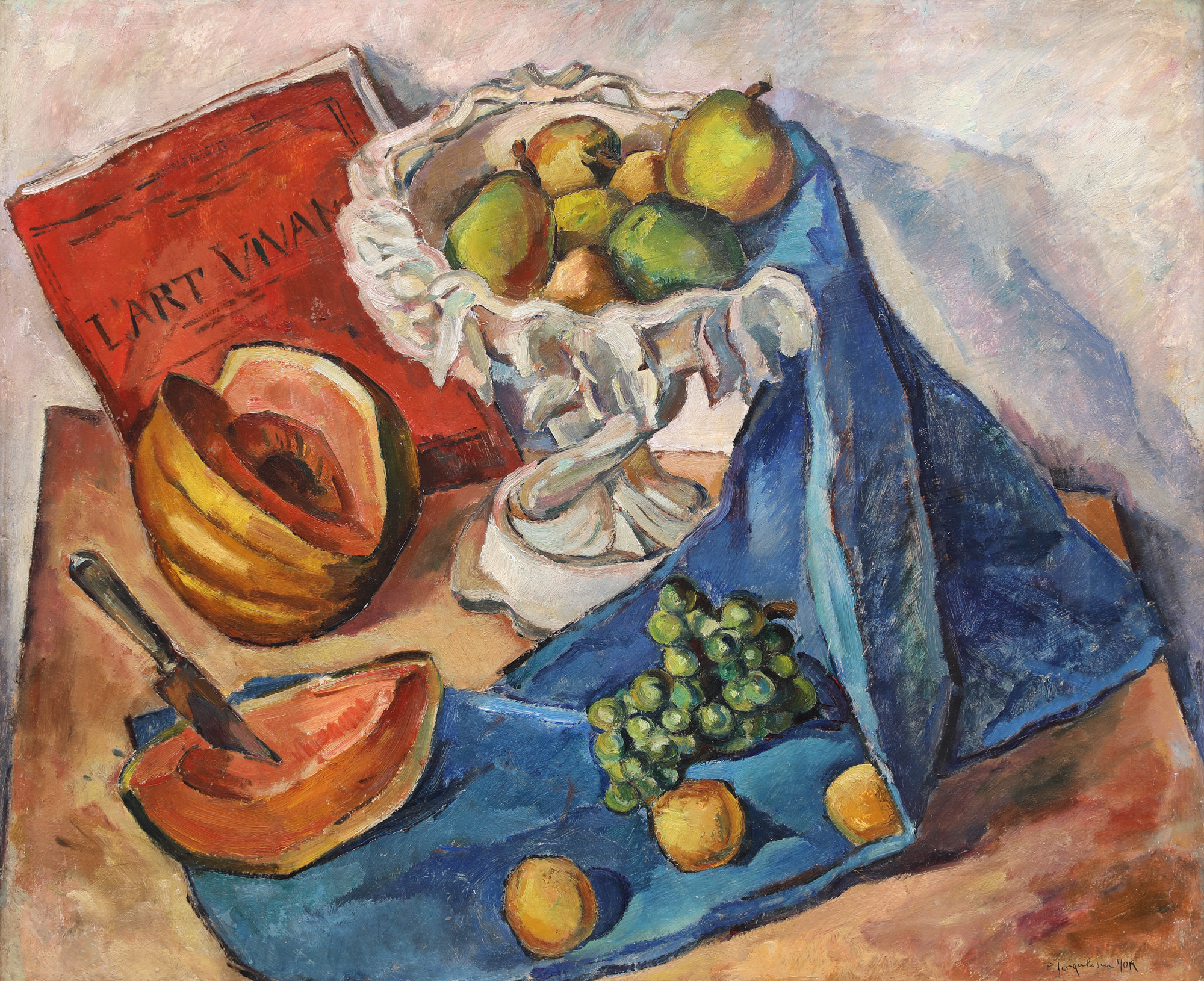 Still Life with Blue Towel