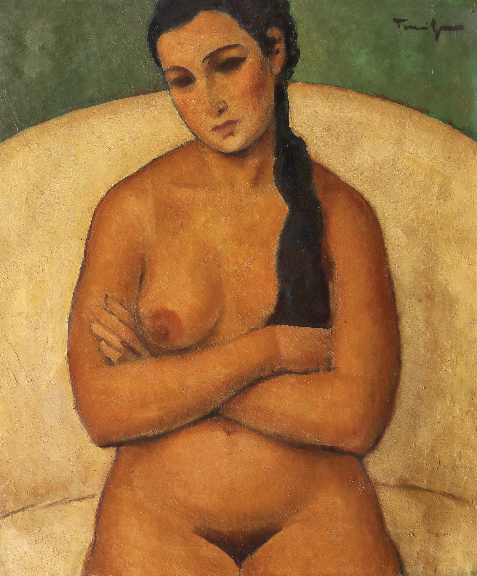 Nud pe canapea