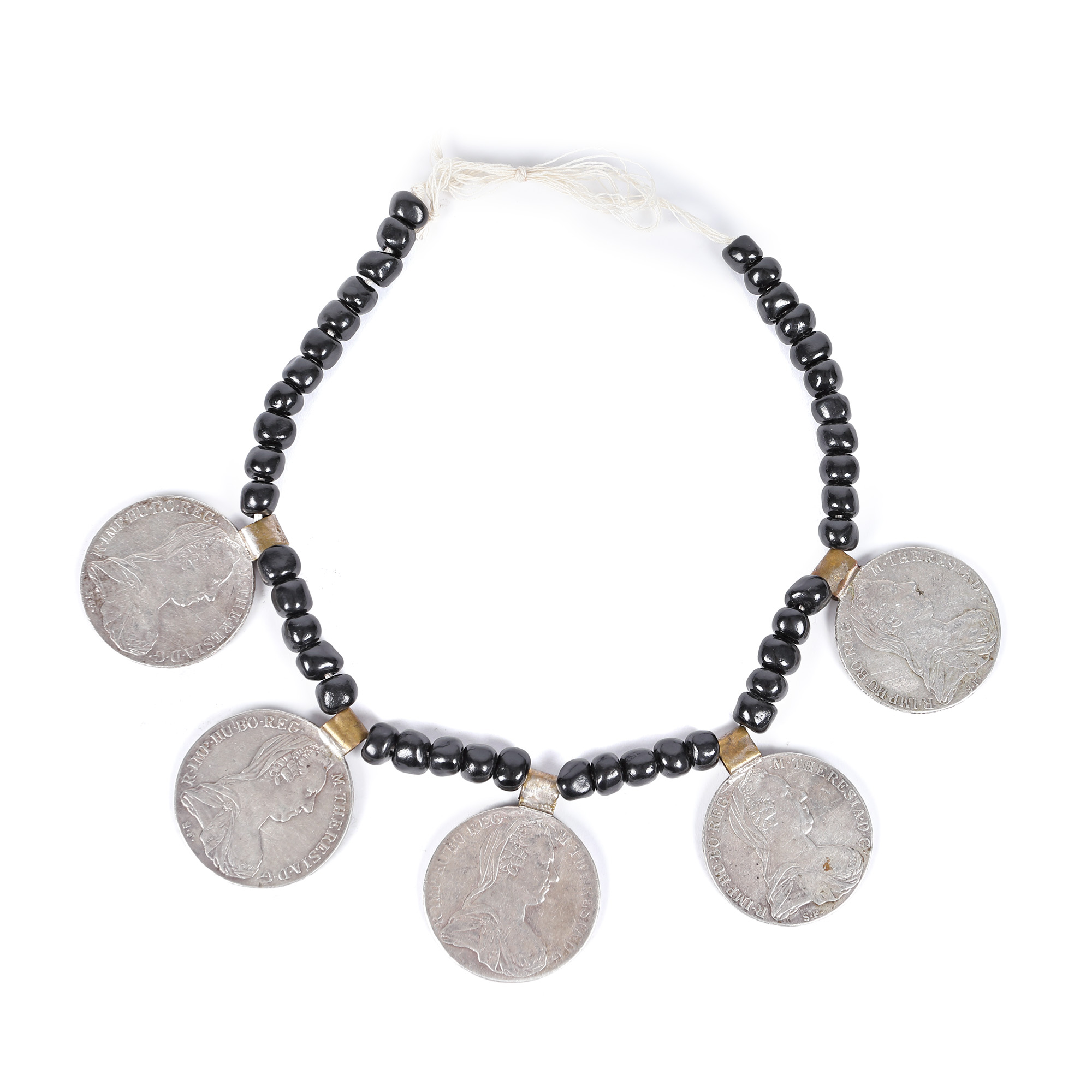 Transylvanian necklace, with Habsburg silver coins, late 19th century