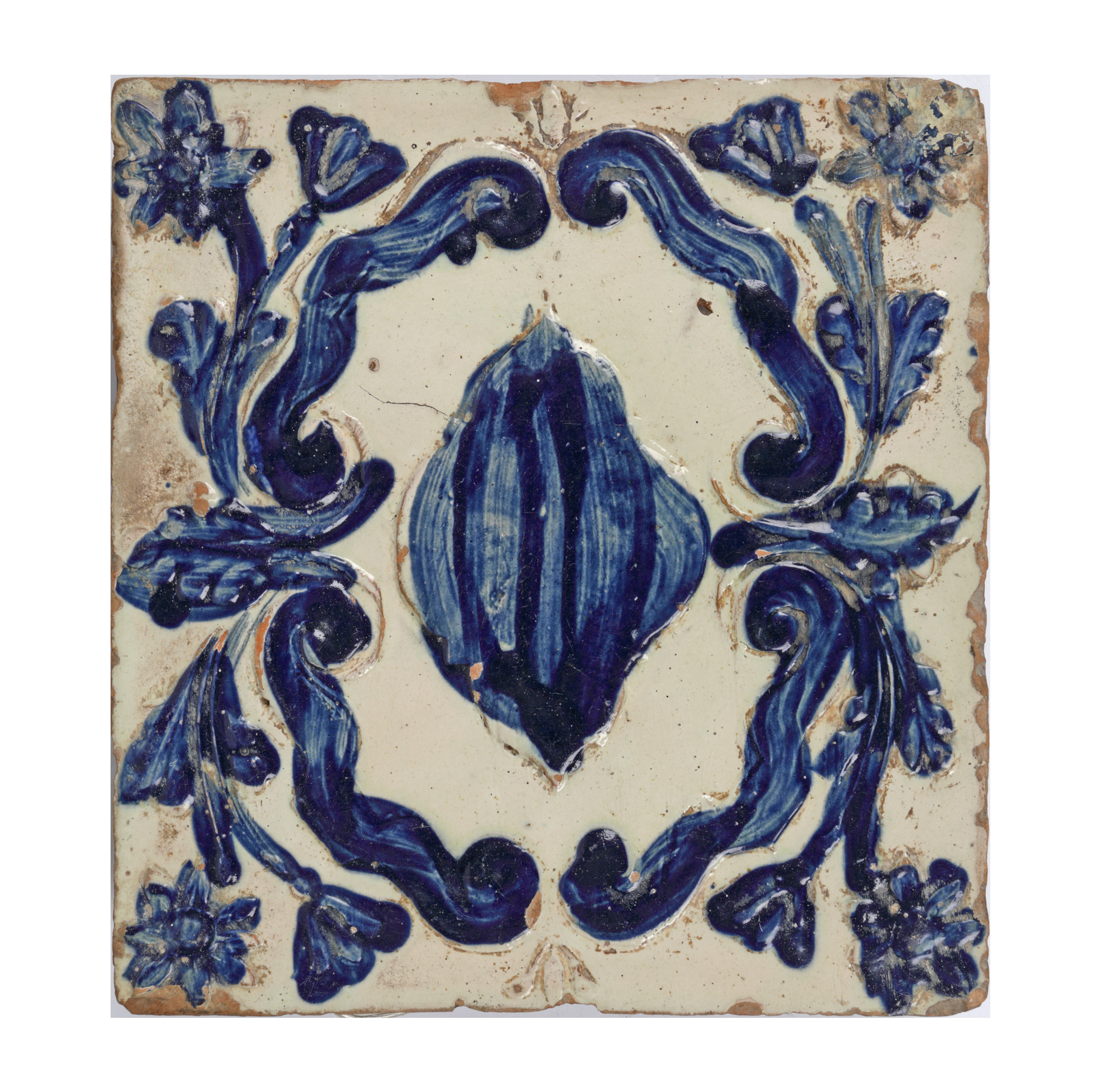 Glazed clay tile, Saschiz, 18th century