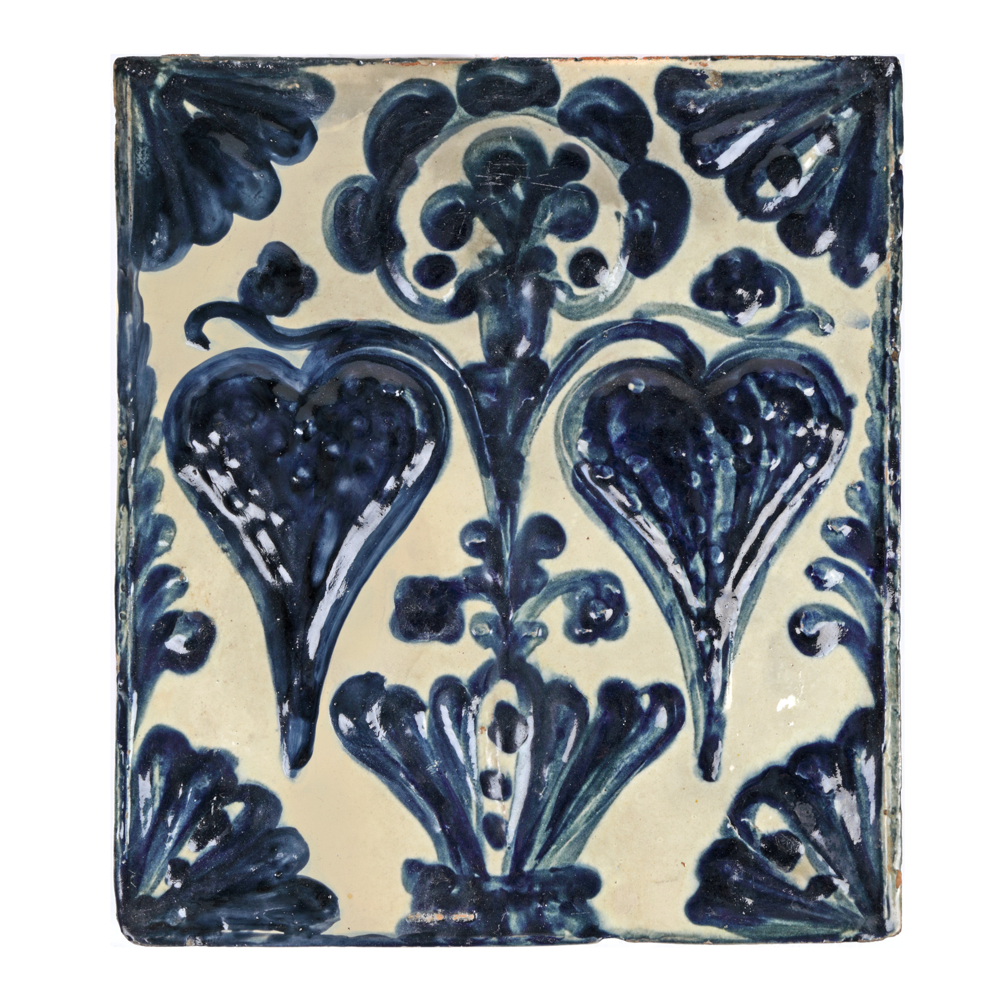 Glazed clay tile, Saschiz, 18th century