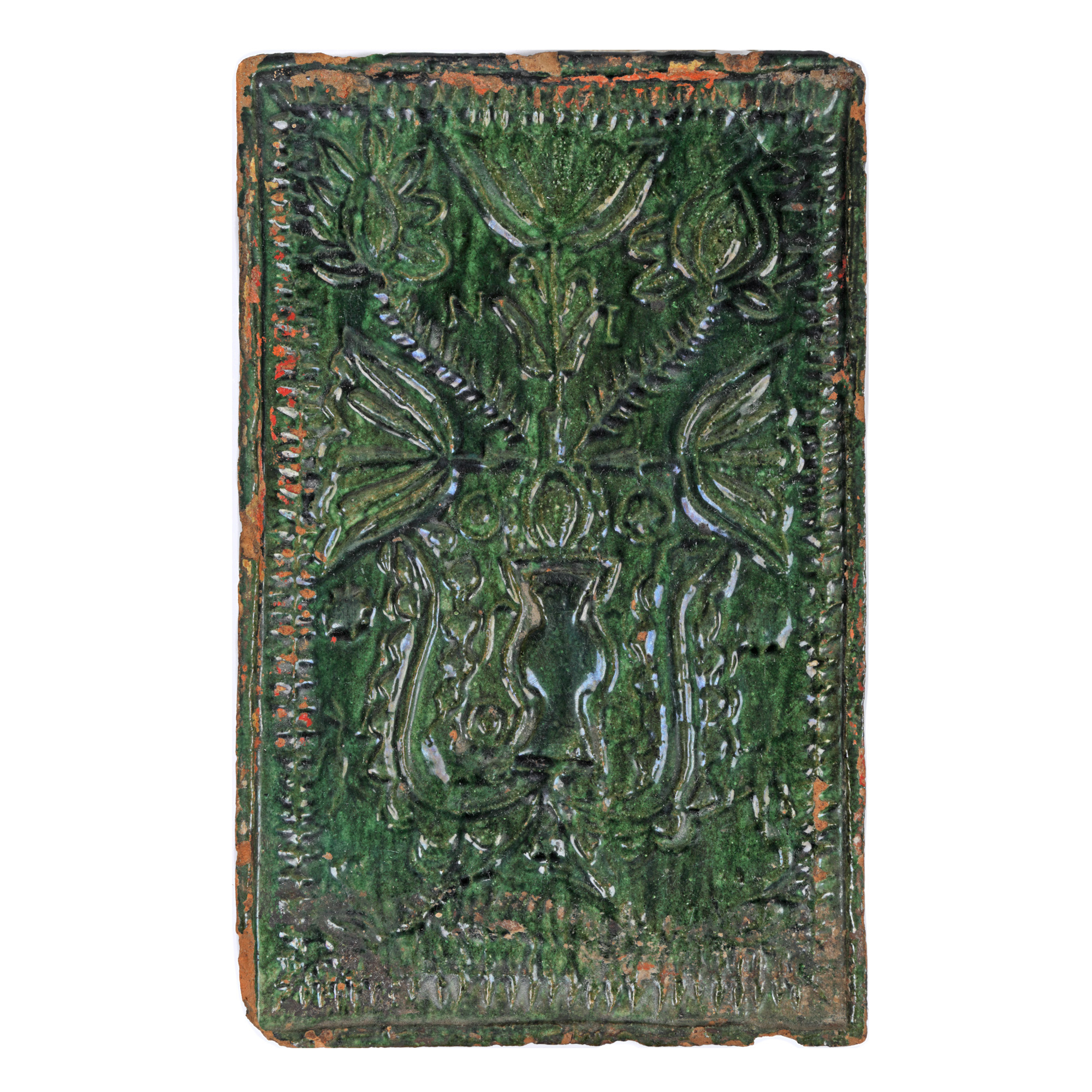 Cahlă transilvăneană, decorată cu pomul vieții, sec. XIX