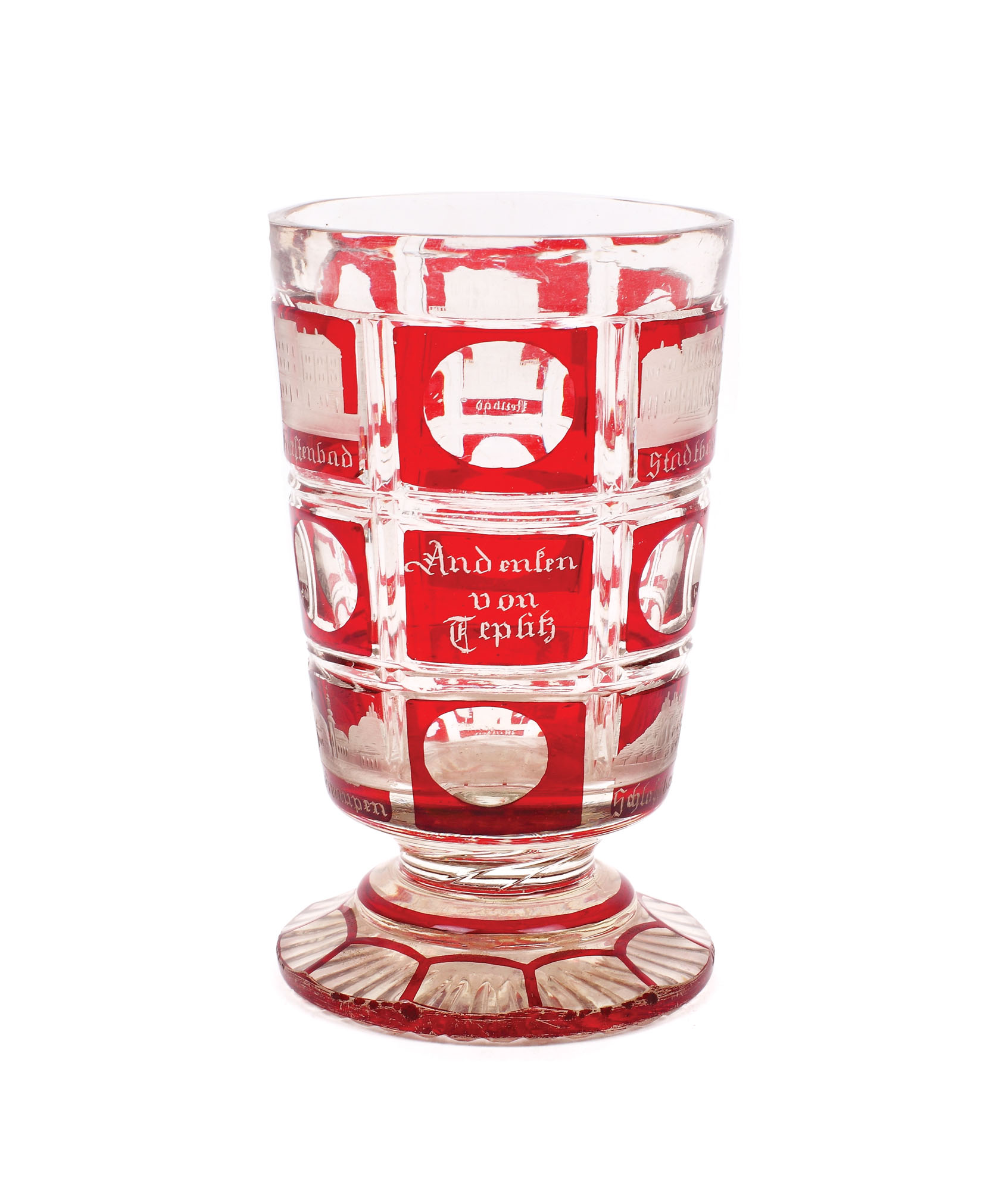 Bahar din cristal bohemian, suvenir din Teplitz