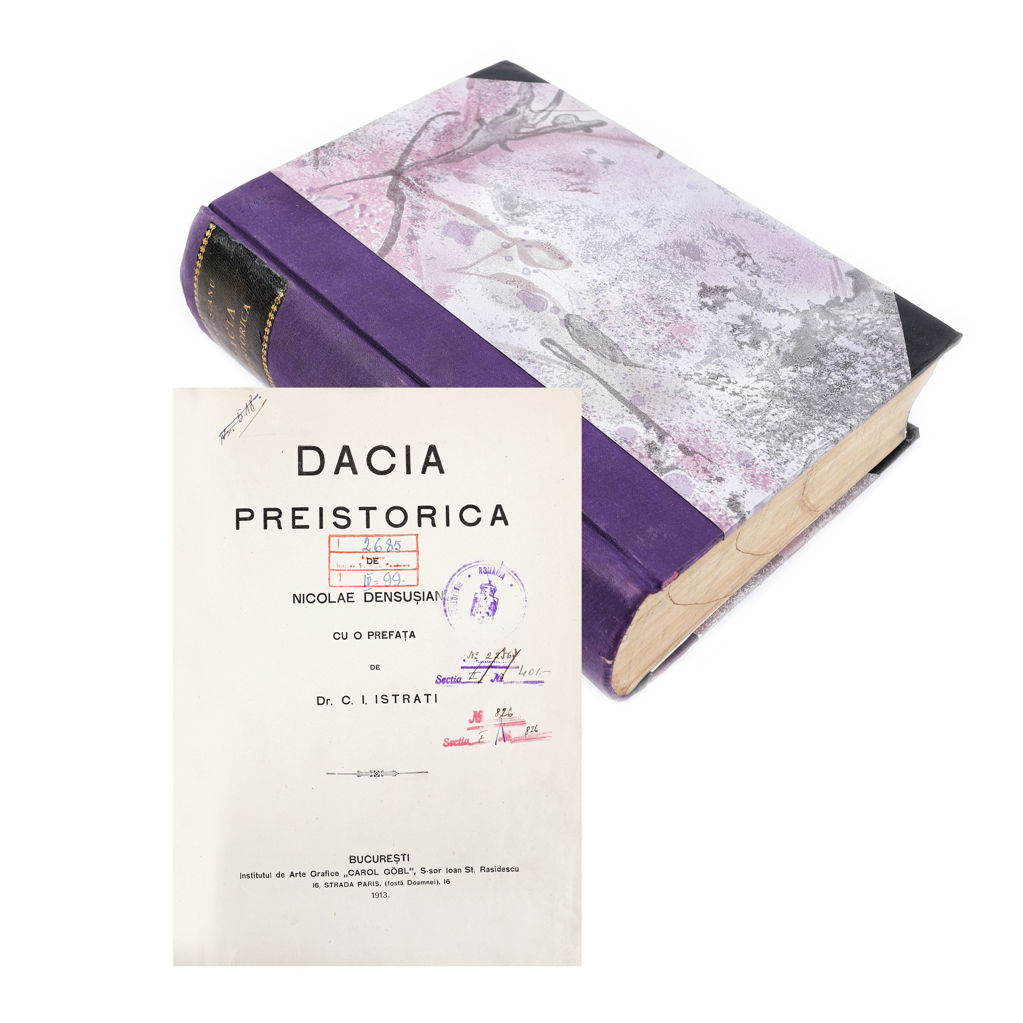 "Dacia Preistorică", de Nicolae Densușianu, ediție princeps, București, 1913