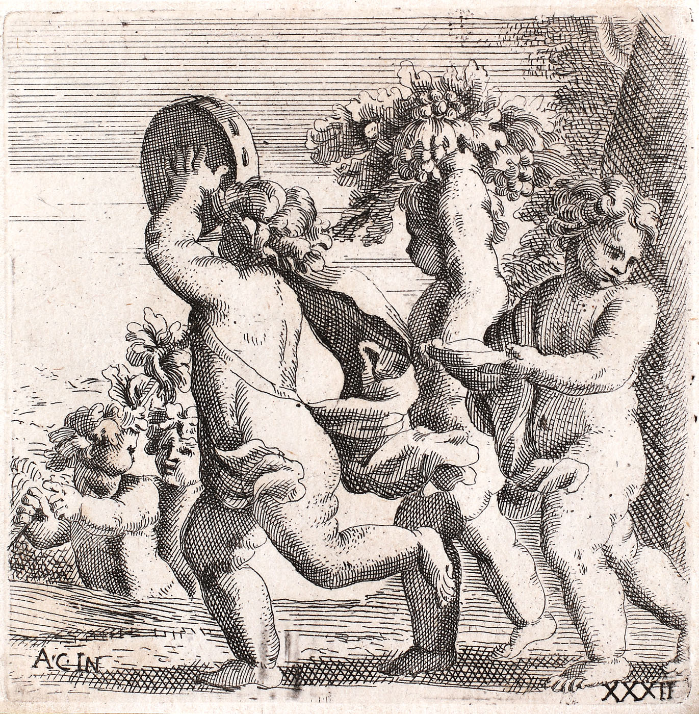 Amoraşi (după o pictură de Annibale Carracci)