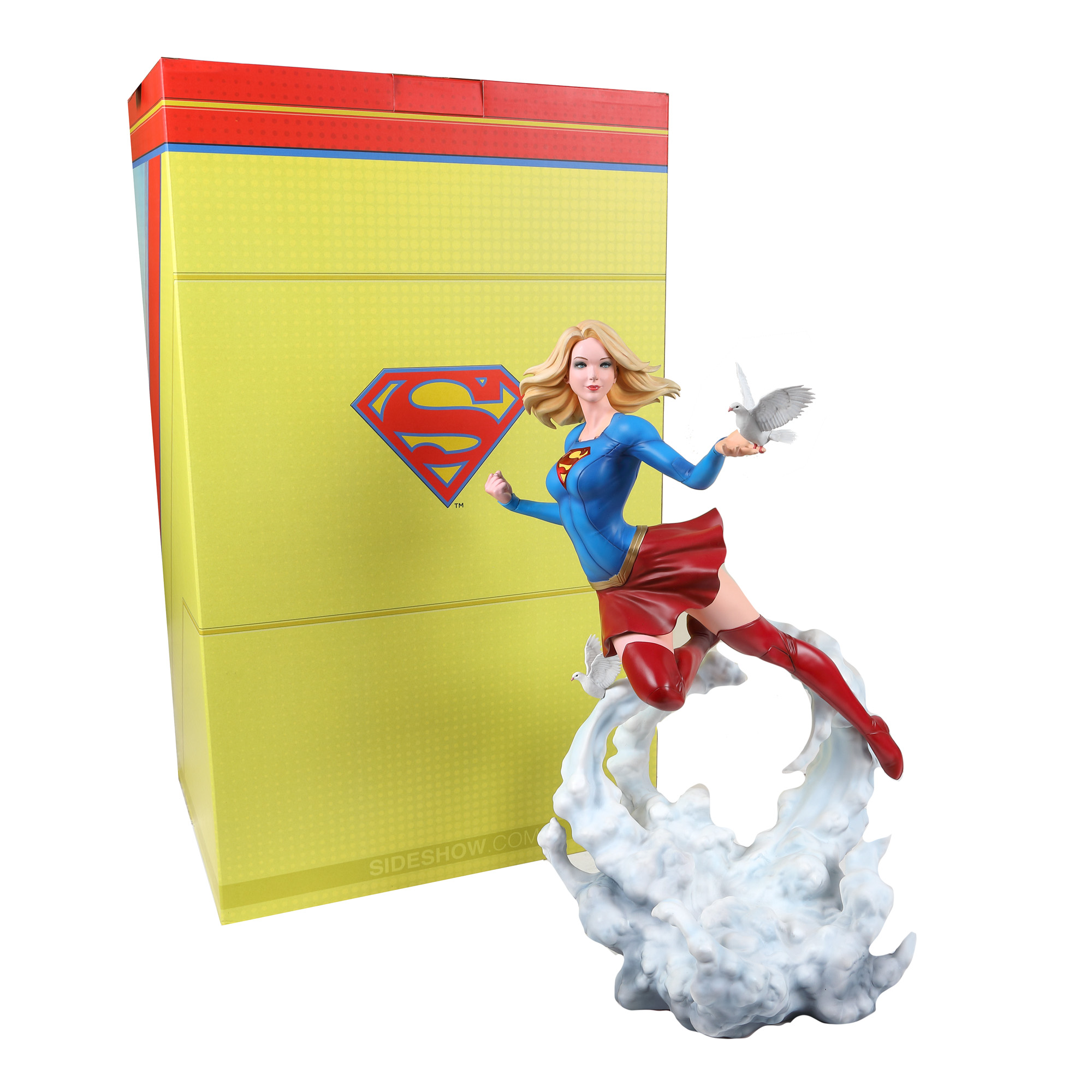 Figurină Supergirl, ediție DC Comics Premium Format, în cutia originală