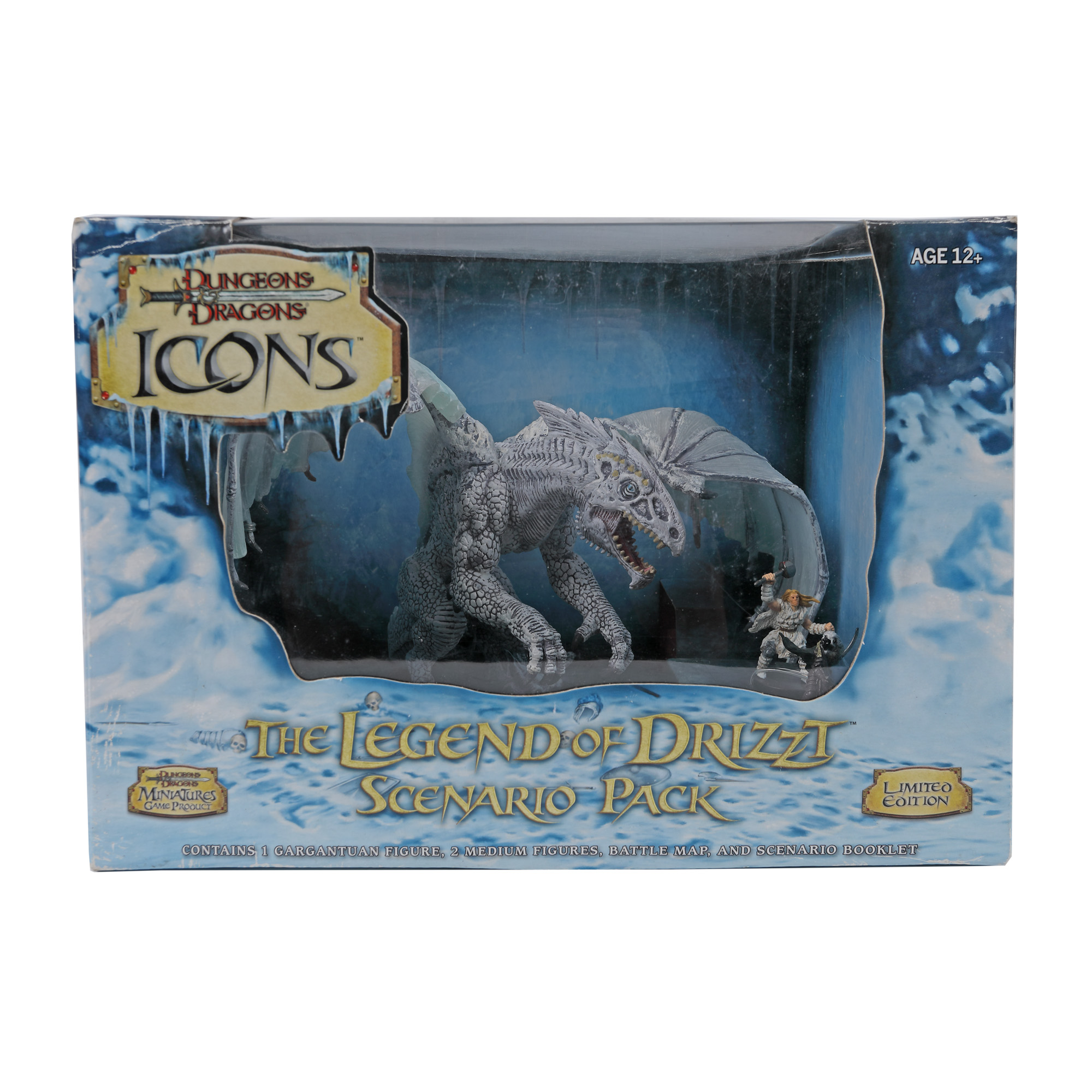 Set of "D&D Icons: The Legend of Drizzt" figurines, original box