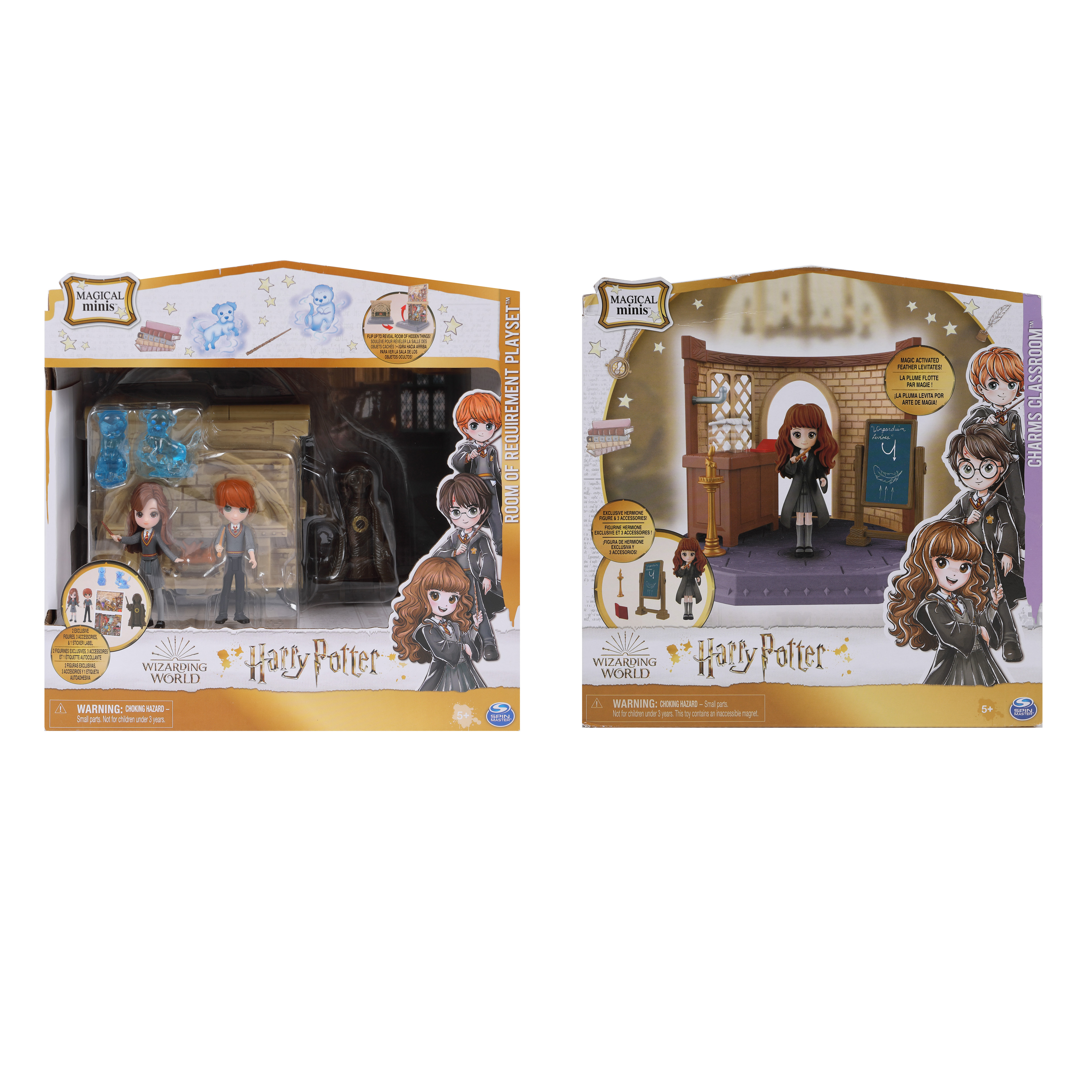 Set de două jucării Spin Masters Harry Potter Magical Minis Locations, în cutiile originale
