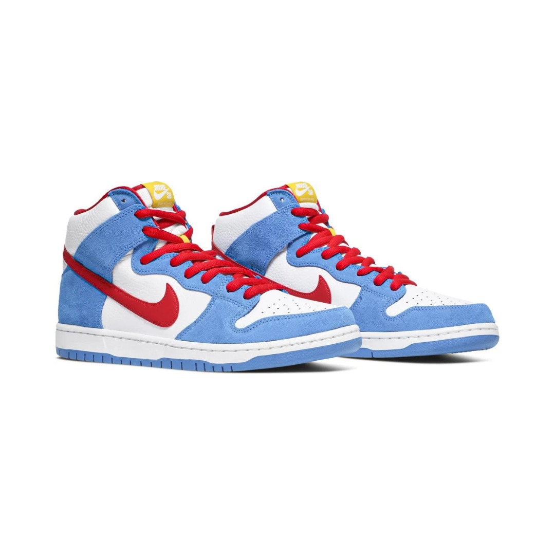 Nike SB Dunk High Doraemon, noi, în cutia originală
