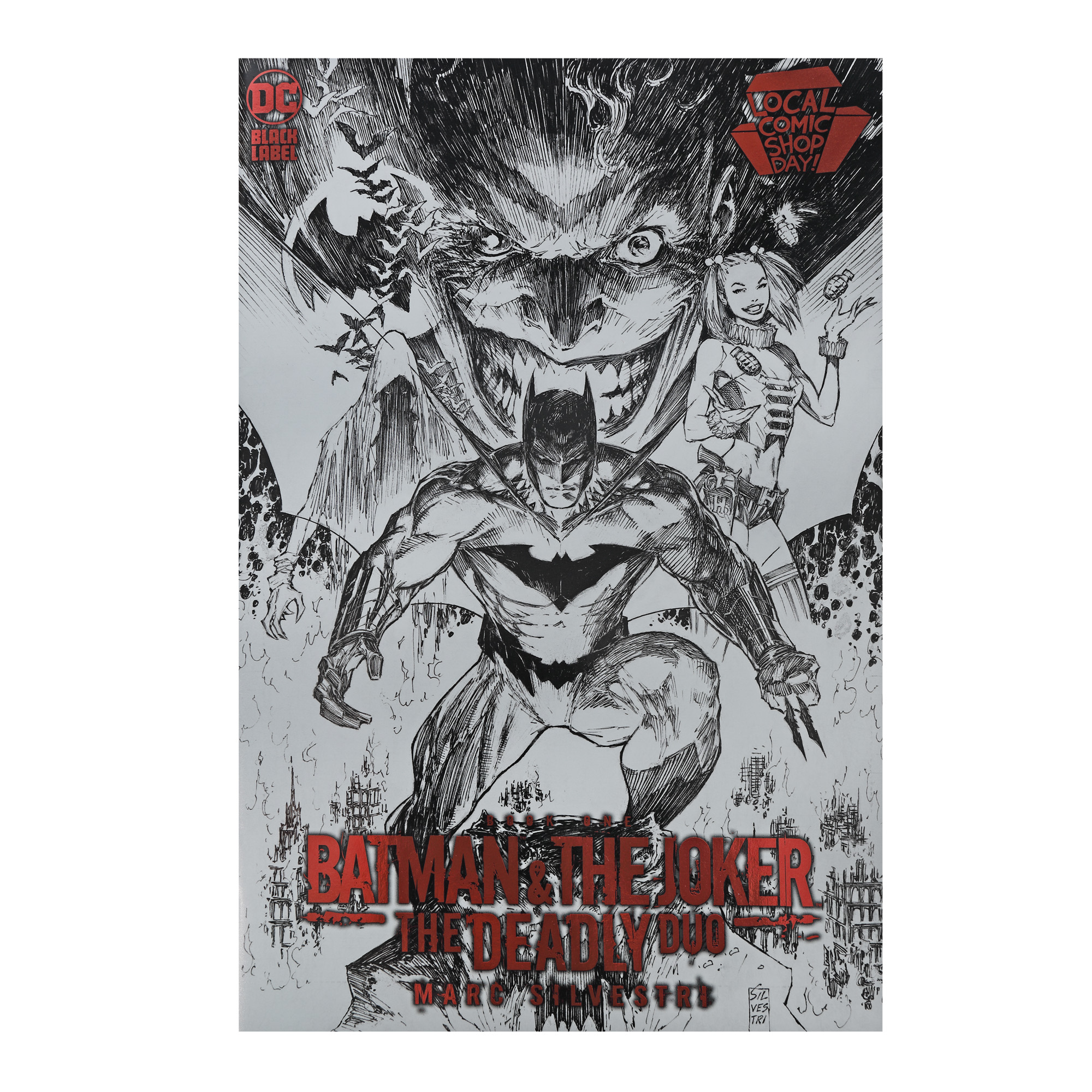 Batman & The Joker. The Deadly Duo, de Marc Silvestri, revistă de benzi desenate, ediție limitată LCSD, DC Black Label, 2022