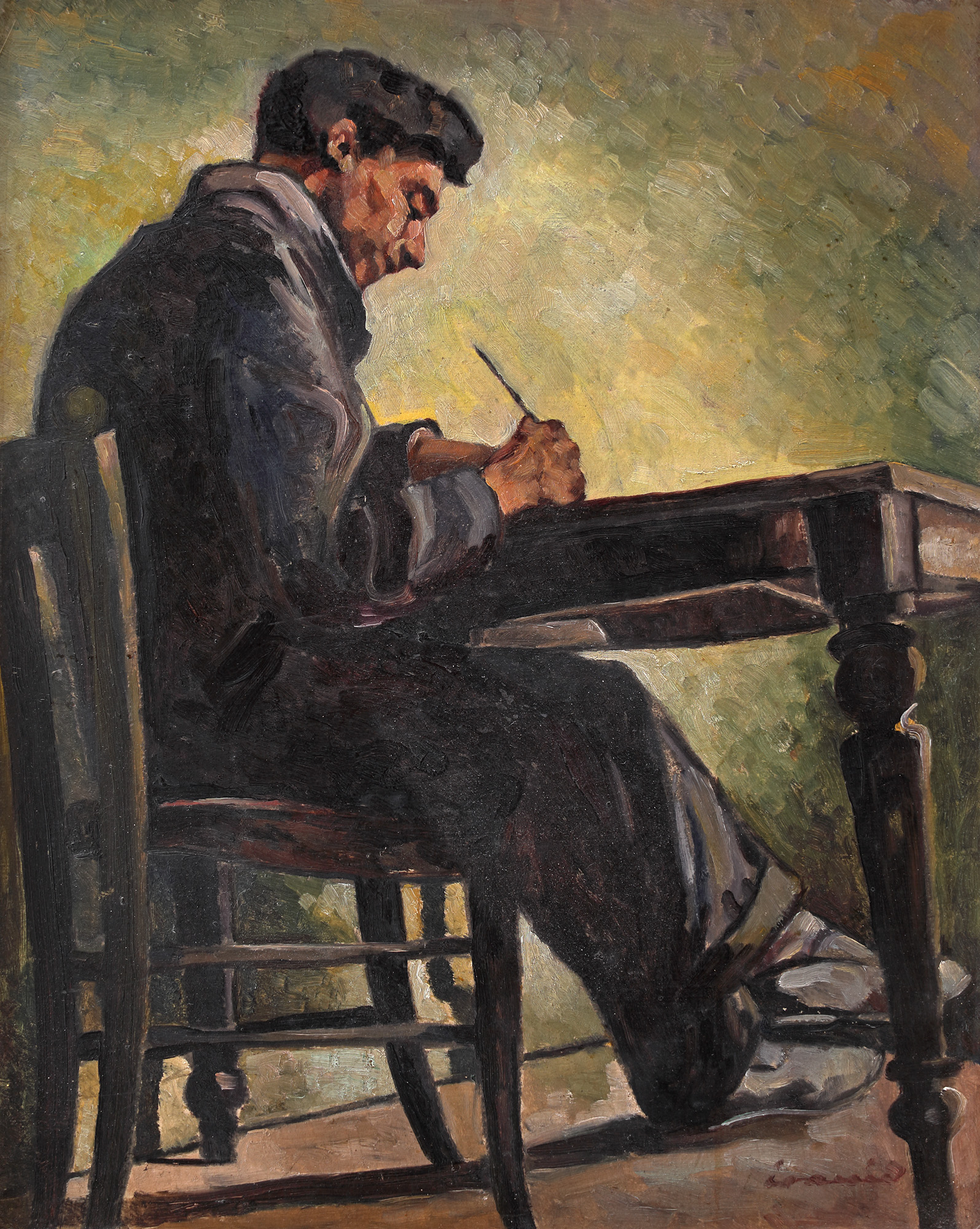 Autoportret la birou