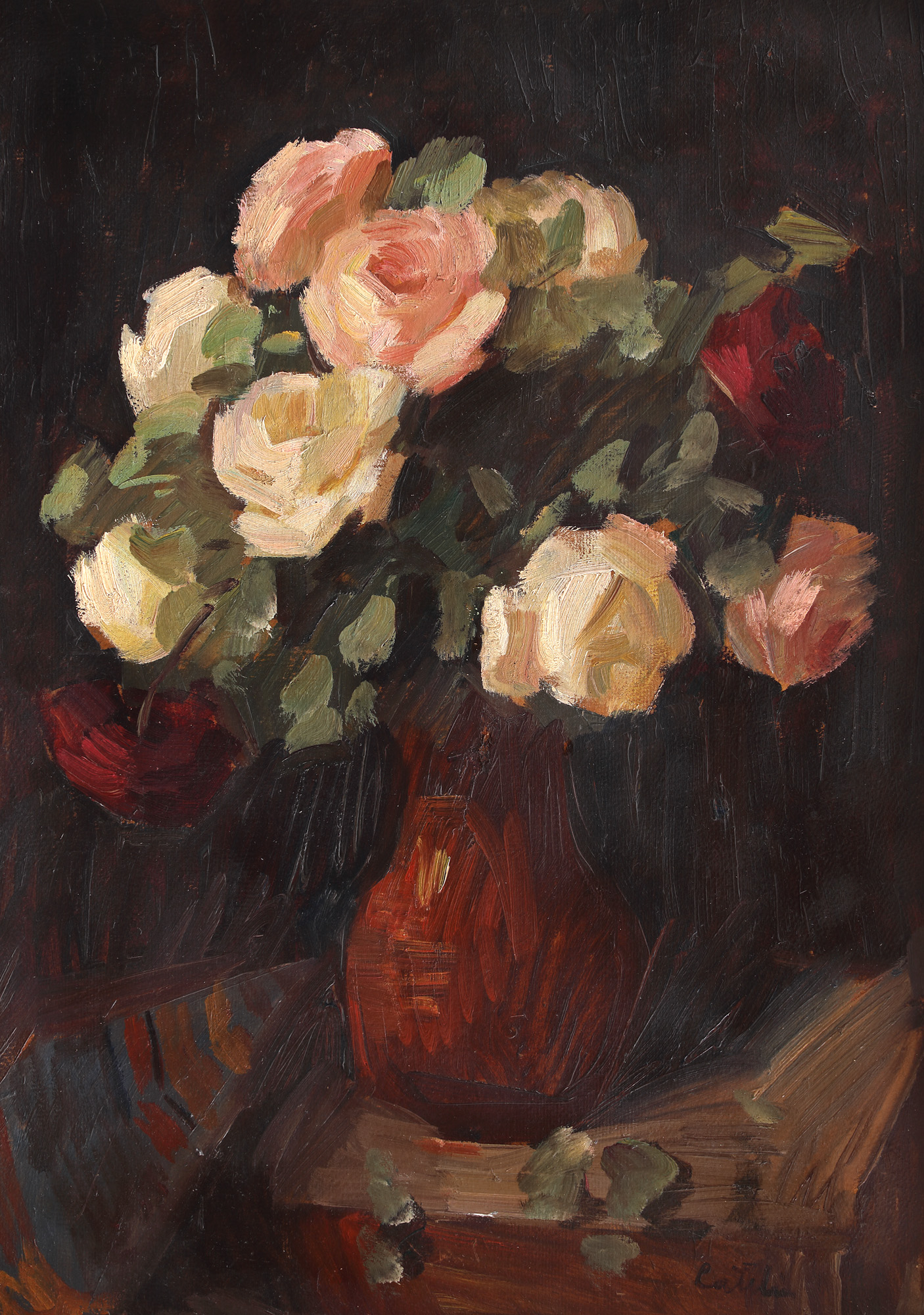 Pitcher with Roses