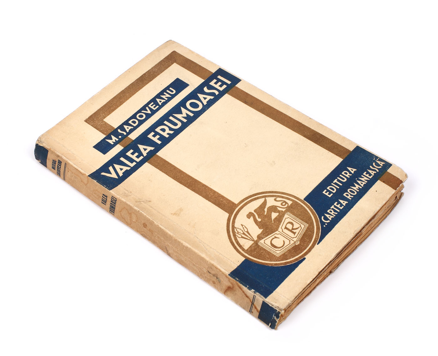 "Valea frumoasei", de Mihail Sadoveanu, Bucureşti, 1931, cu dedicaţia autorului către Zaharia Stancu