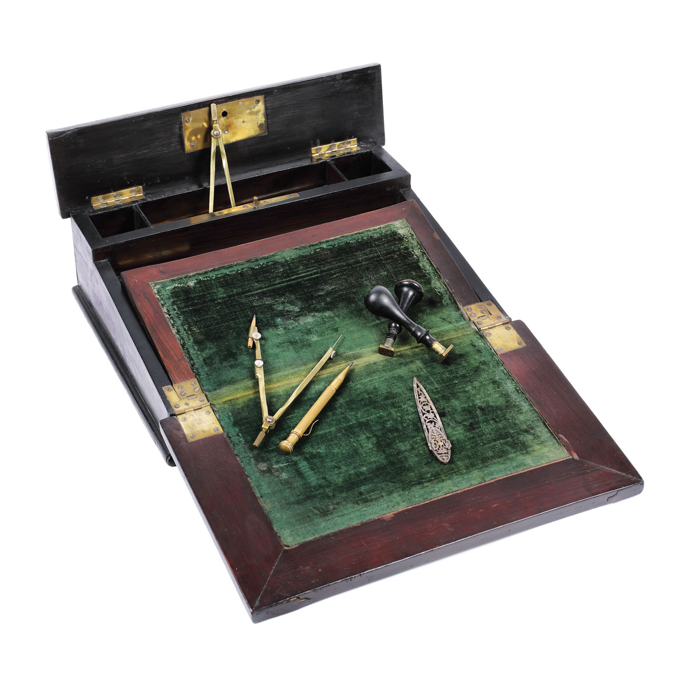 Napoleon III Secrétaire for travelling, with writing tools, the 19th century, from the Lucrezia and Ion Pacea collection