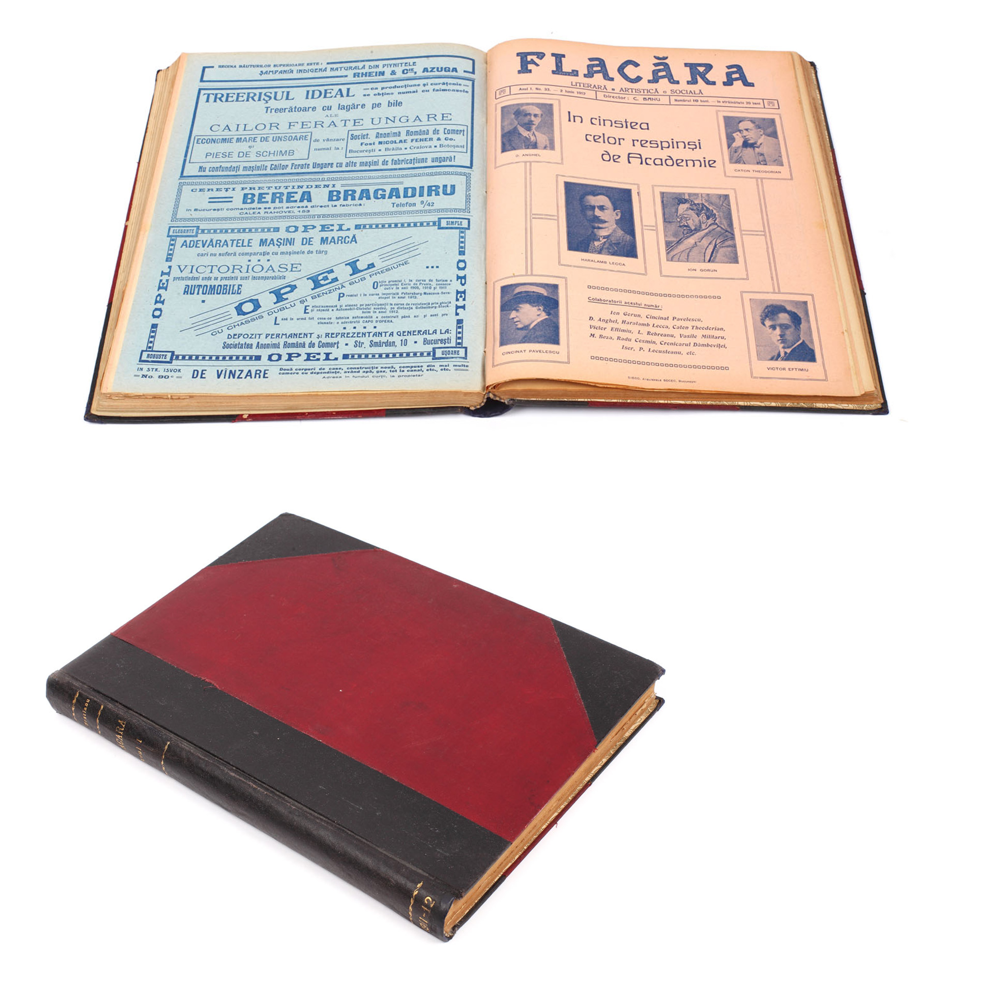 "Flacăra" magazine, issued 1-52, Bucharest, 1911-1914