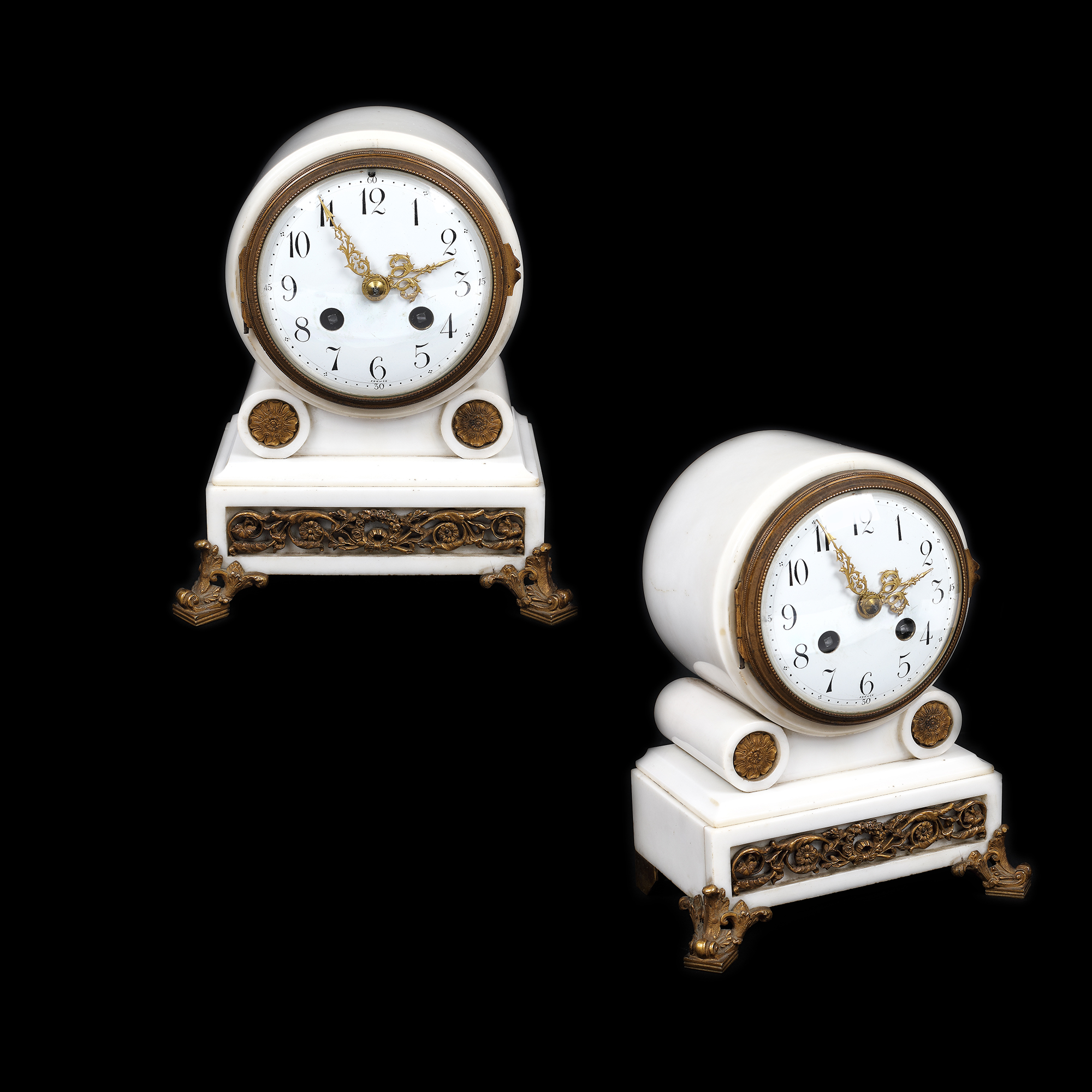 Louis XVI style clock for the fireplace, the end of the 19th century, from the Lucrezia and Ion Pacea collection
