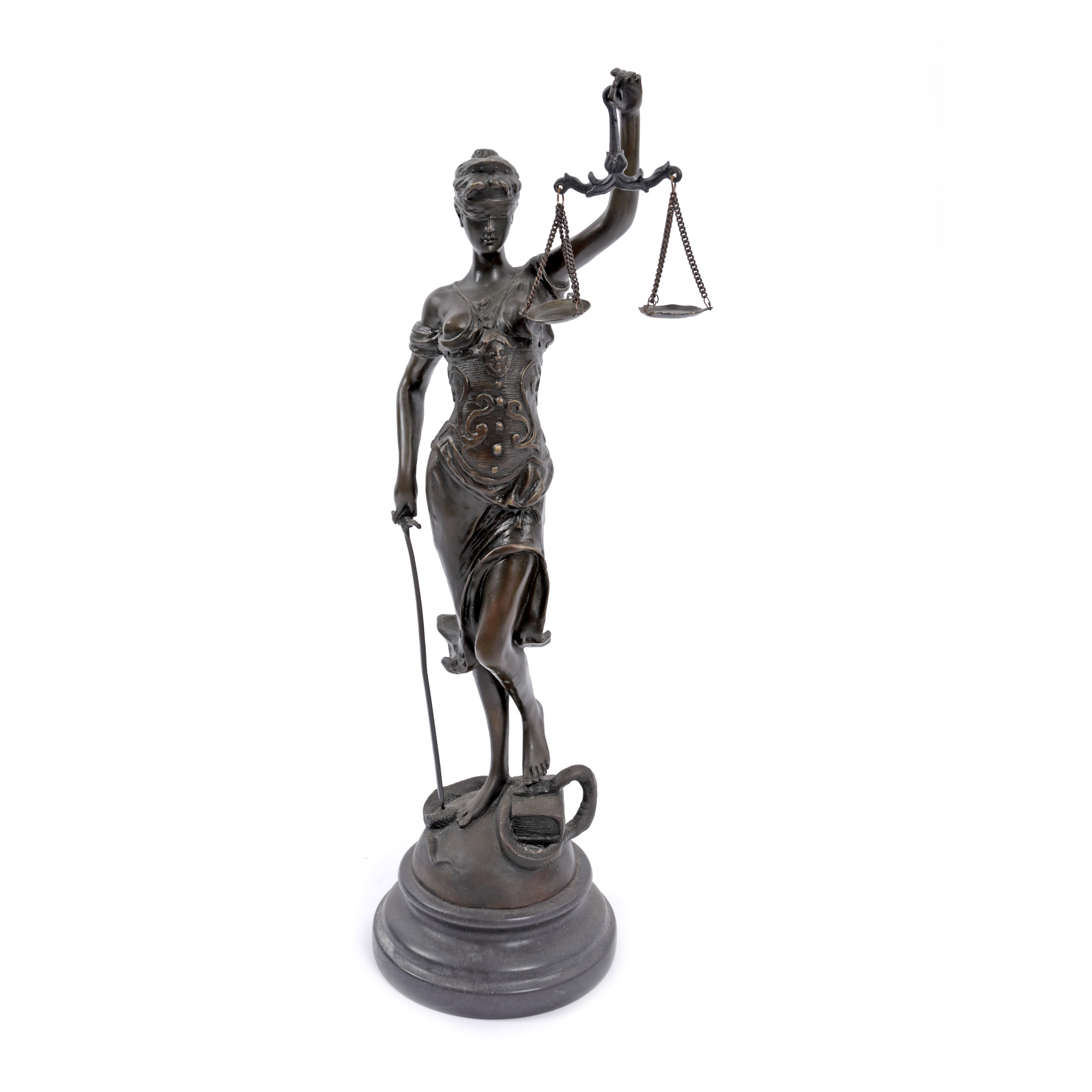 Justiția, reducție după celebra sculptură a lui Alois Mayer, pentru birou