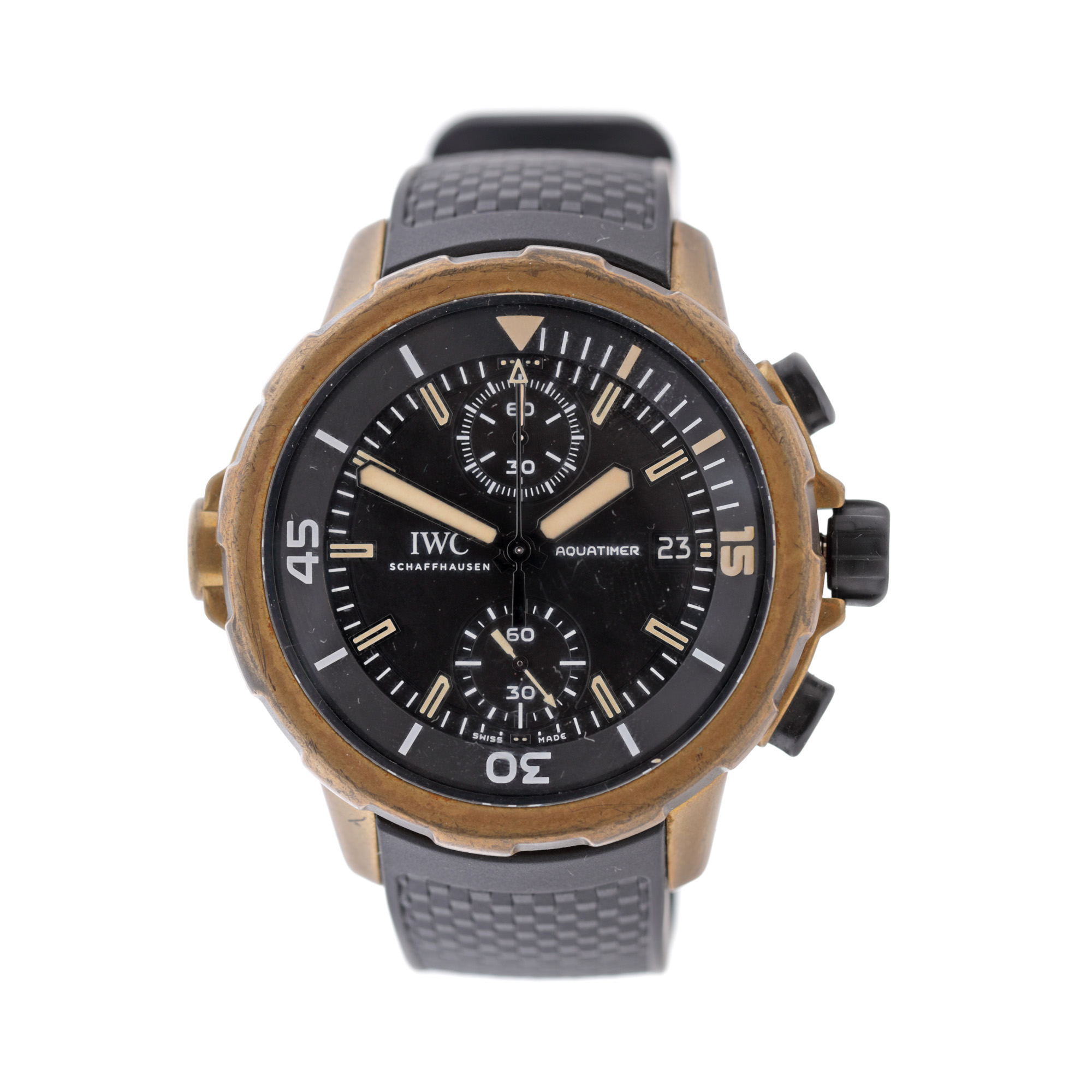 Ceas IWC Aquatimer Charles Darwin, din bronz, de mână, bărbătesc