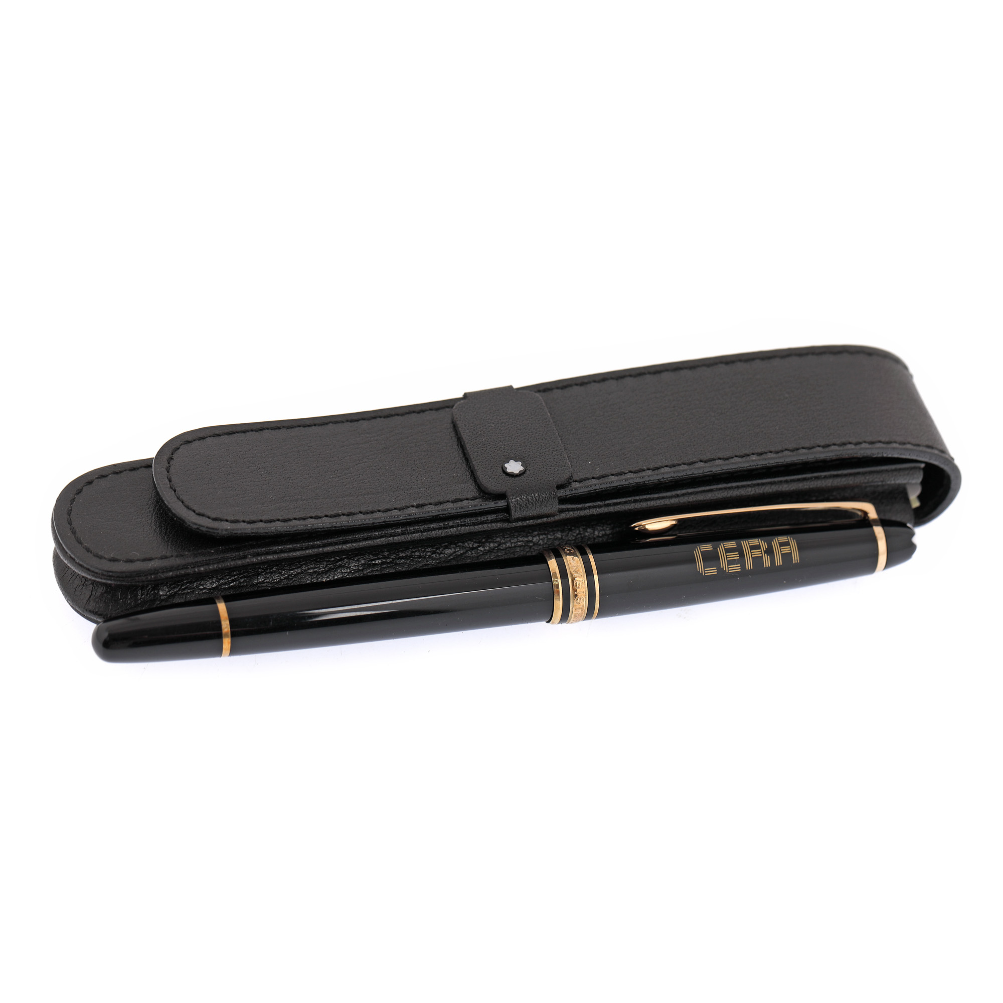 Stilou Montblac Meisterstück, cu peniță din aur 14K, cu etui original