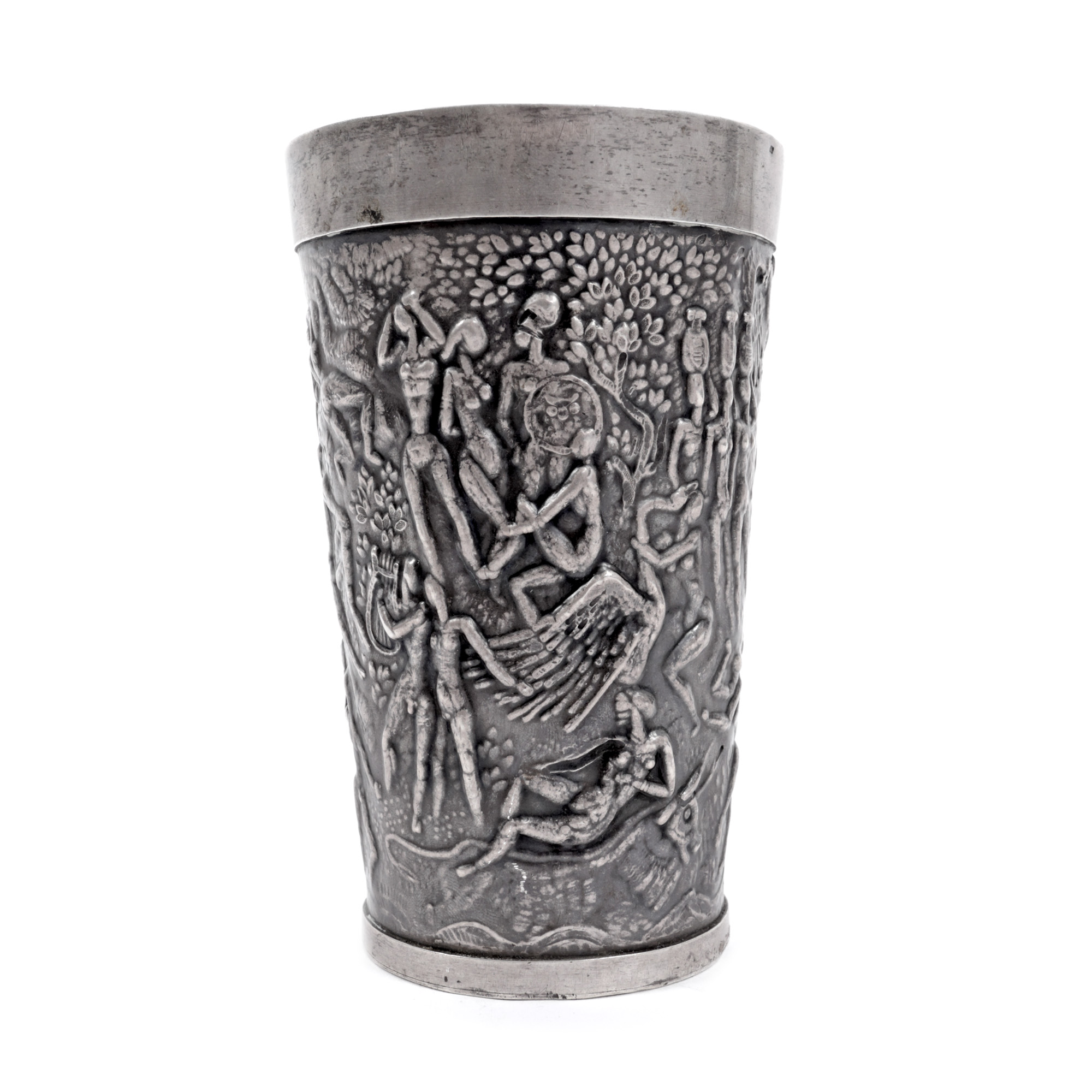 Silver cup, decorated with mythological scenes (The Judgement of Paris, Leda and the Swan, The Rape of Europa, etc.) 