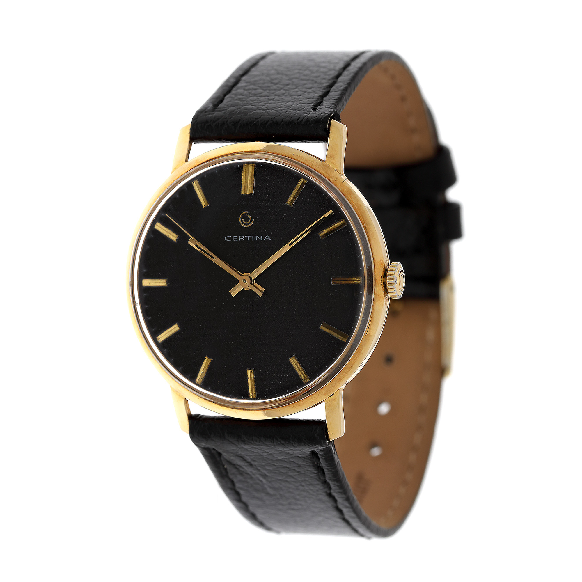 Men’s gold Certina Calatrava watch