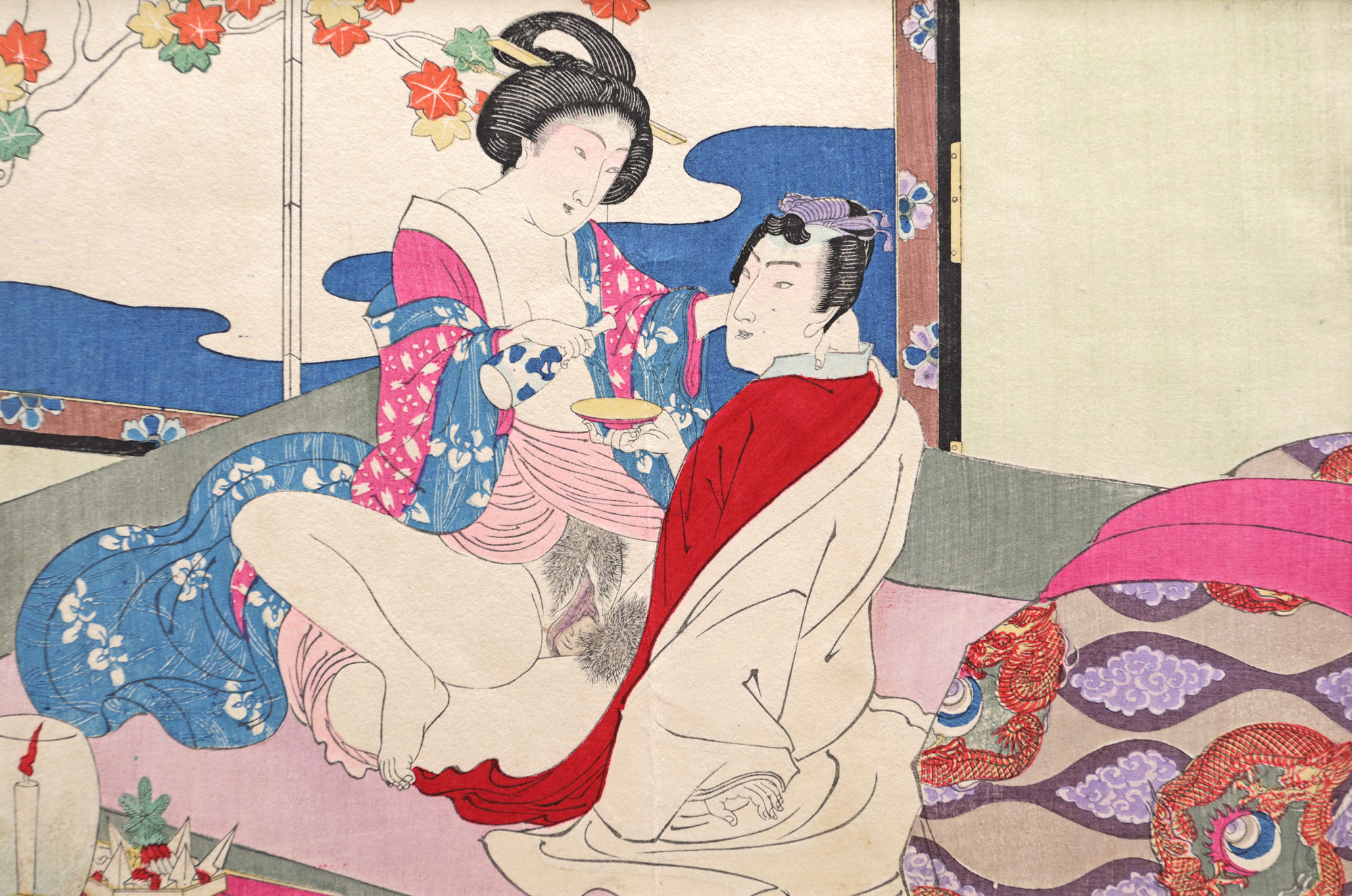 Shunga (erotic scene), the story of Prince Genji