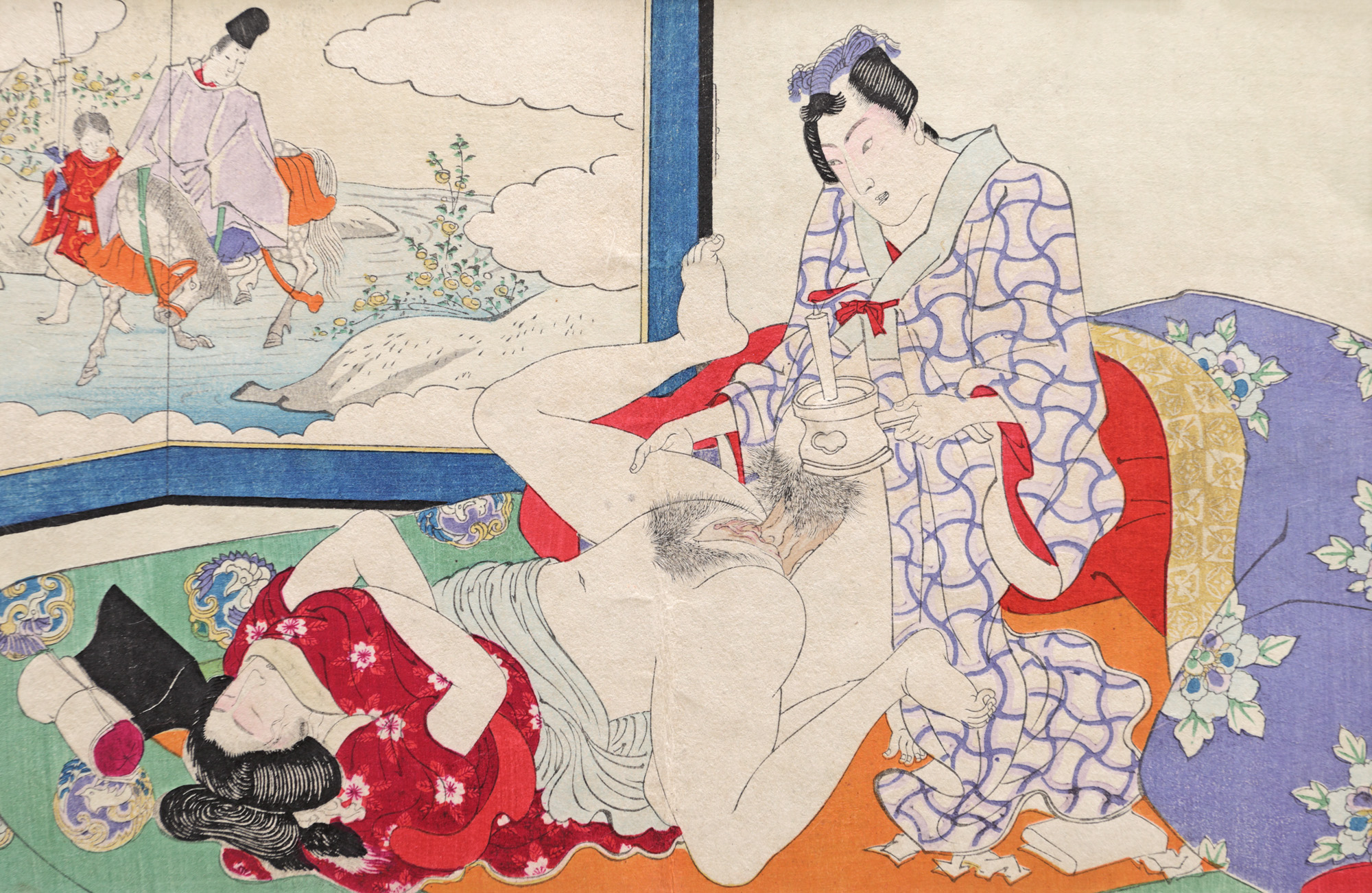 Shunga (scenă erotică), povestea prințului Genji