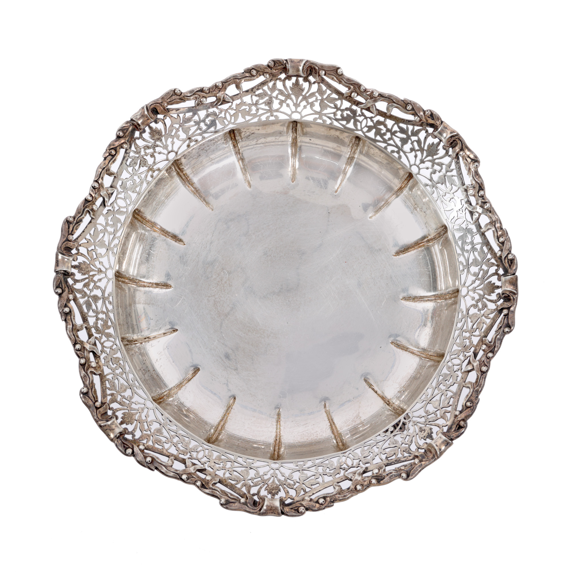 Silver vide-poche, Hamilton & Inches, Scotland, ca. 1919, it decorated the Spring Palace, accompanied by R.A.A.P.P.S. certificate.