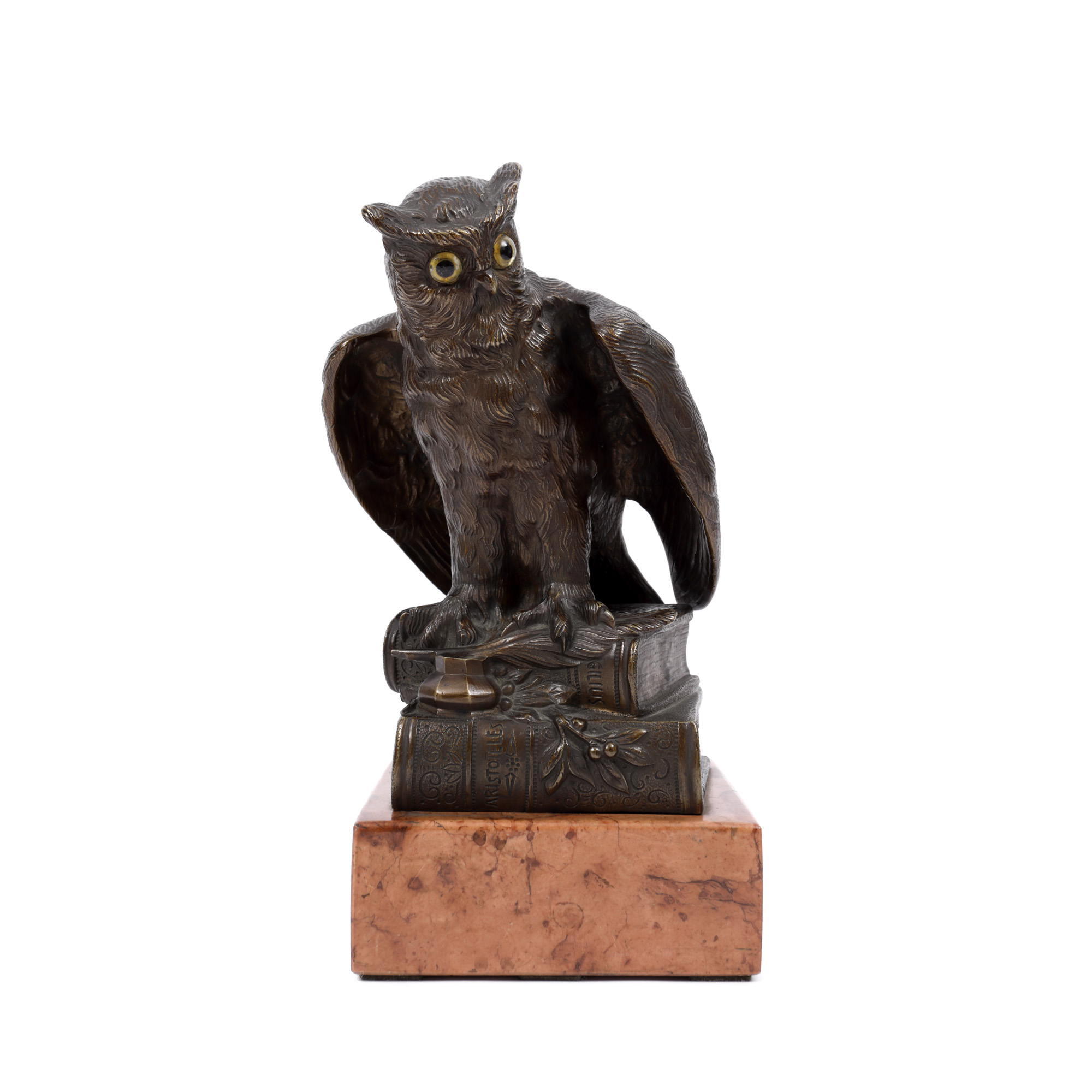 ”Semper vigil” - statuetă din bronz cu soclu din marmură