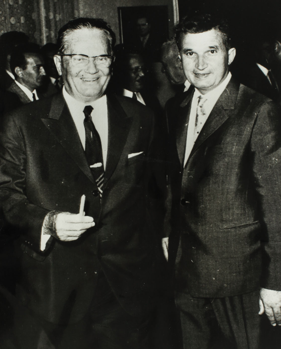 Nicolae Ceauşescu and Iosif Broz Tito, in Vârșeț (Vojvodina, Yugoslavia), August 1968